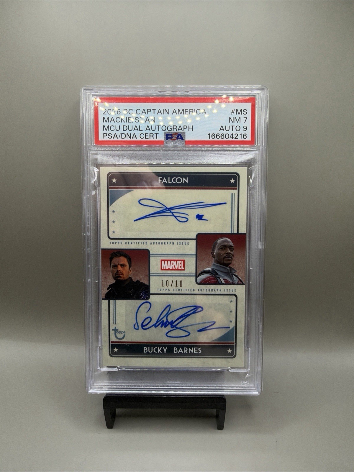 Topps 2026 Brooklyn Captain America Dual Auto Mackie/Stan Alpha MD AMS 01/10 Topps 2026 Brooklyn Captain America Dual Auto Mackie/Stan Alpha MD AMS 01/10