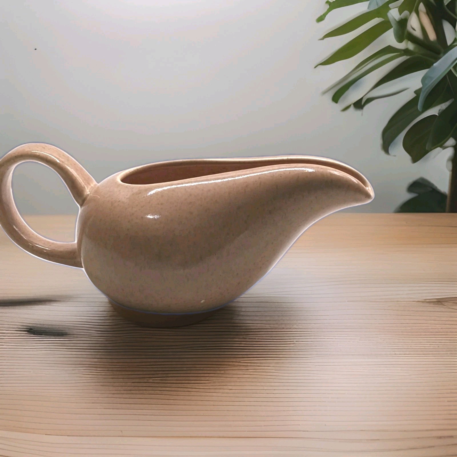 Russel Wright Steubenville American Modern Coral Pink Creamer MCM Russel Wright Steubenville American Modern Coral Pink Creamer MCM