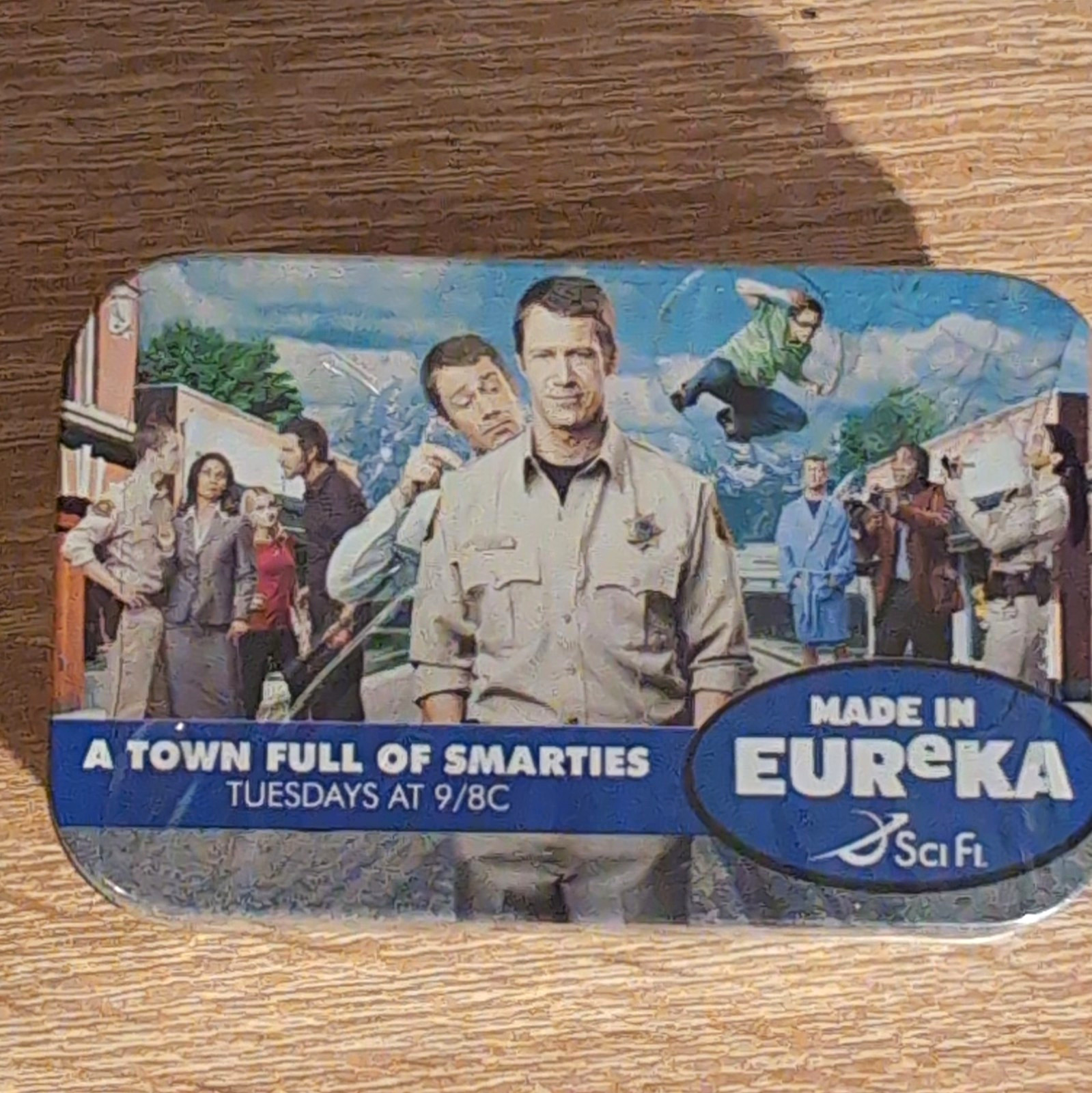 Eureka TV Show 2008 SDCC Promo Smarties Tin Sci Fi Channel Comic Con Rare