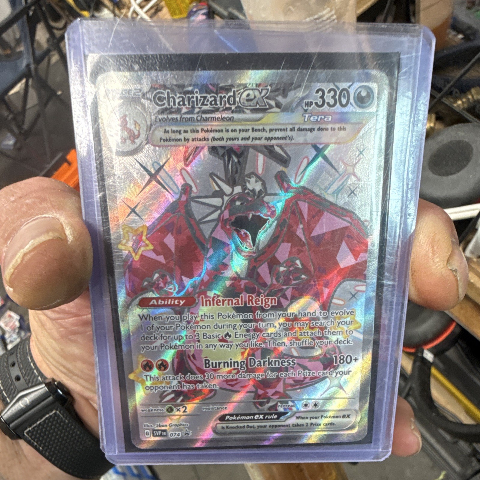 Charizard ex SVP 074 Black Star Promo Scarlet & Violet Pokémon Holo 330 HP Charizard ex SVP 074 Black Star Promo Scarlet & Violet Pokémon Holo 330 HP
