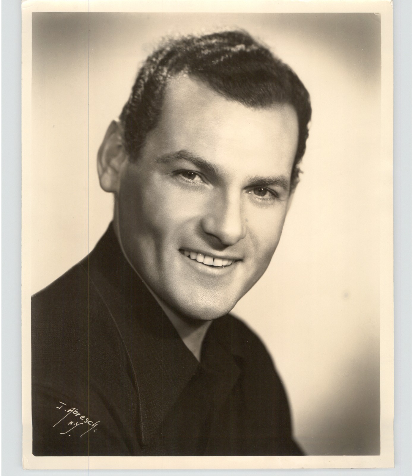San Carlo OPERA Co. Tenor JOHN CORTAY Portrait 1950 Press Photo James Abresch