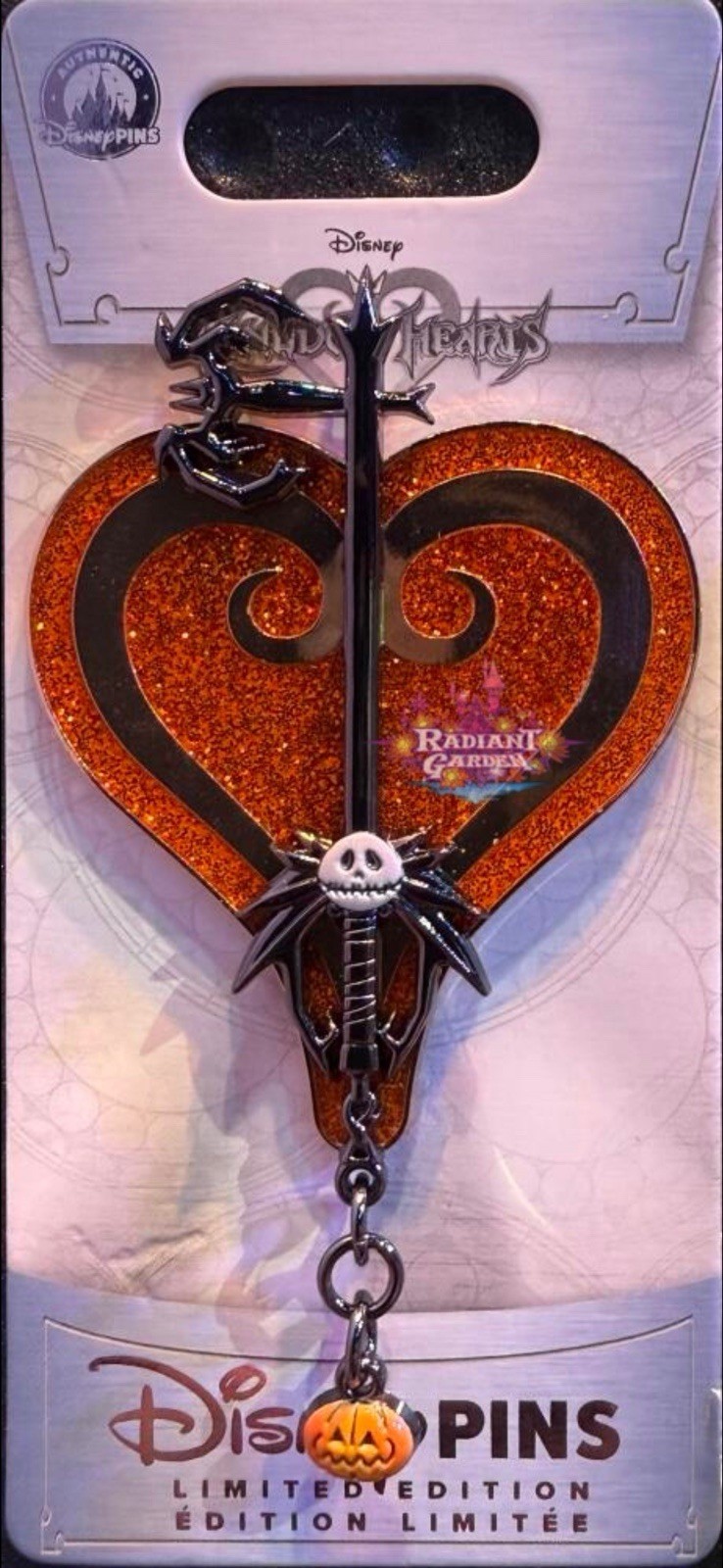2026 Disney Parks Kingdom Hearts Halloween Town Pumpkinhead Keyblade Pin PRESALE 2026 Disney Parks Kingdom Hearts Halloween Town Pumpkinhead Keyblade Pin PRESALE