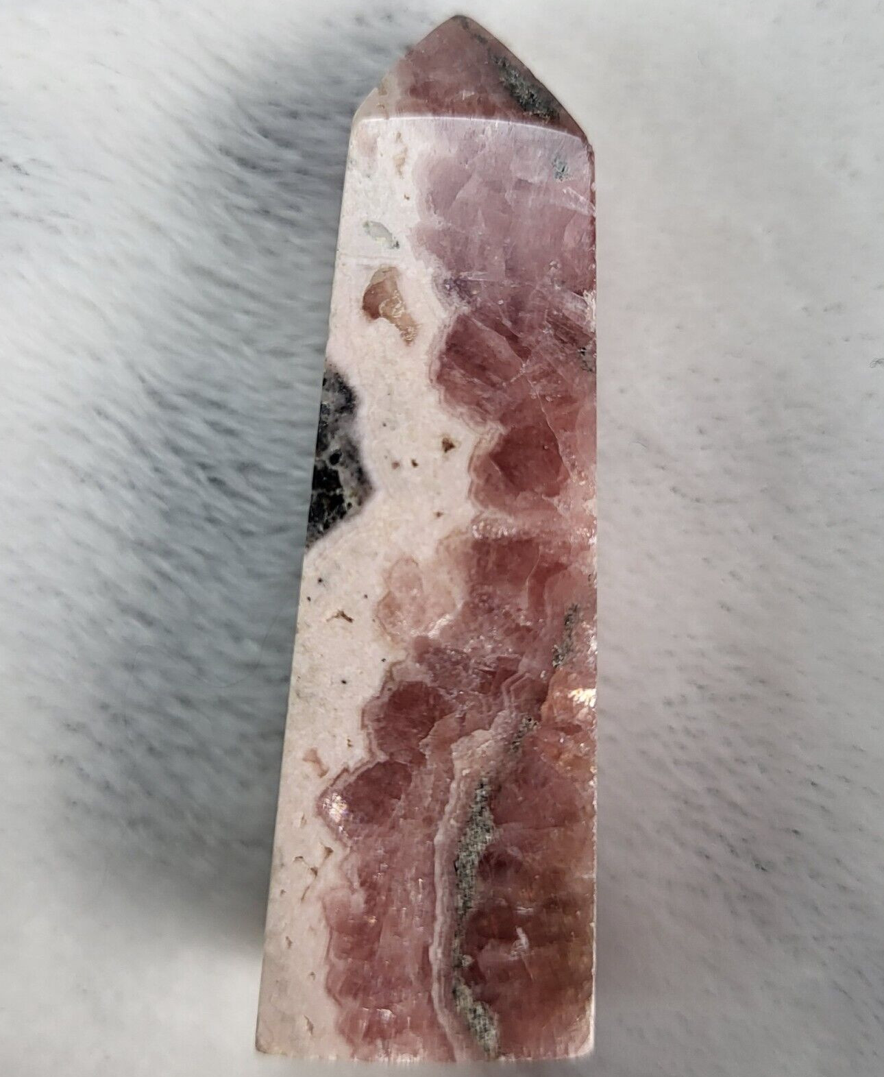 Rhodochrosite Tower Little Small Cute Crystal Chakra Gemstone Point Wand Reiki Rhodochrosite Tower Little Small Cute Crystal Chakra Gemstone Point Wand Reiki