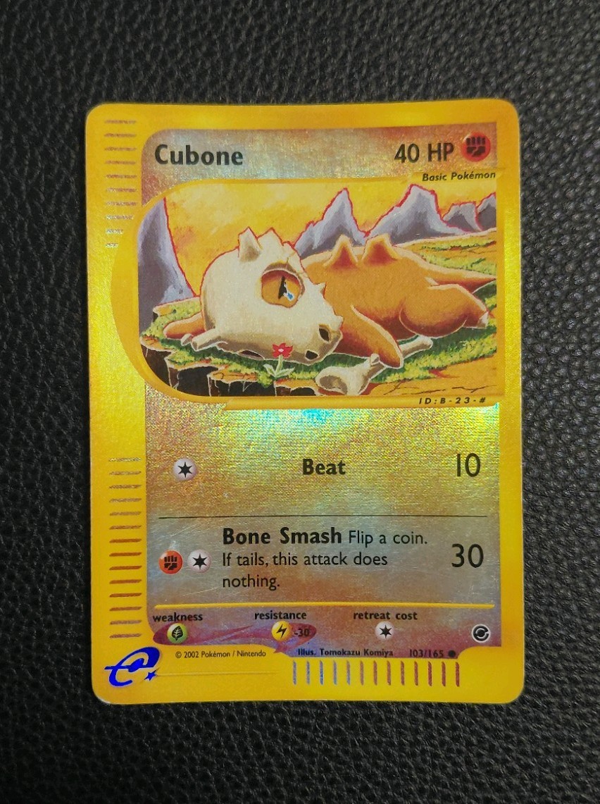 Cubone 103/165 Reverse Holo Expedition 2002 English e-Reader Pokemon Card