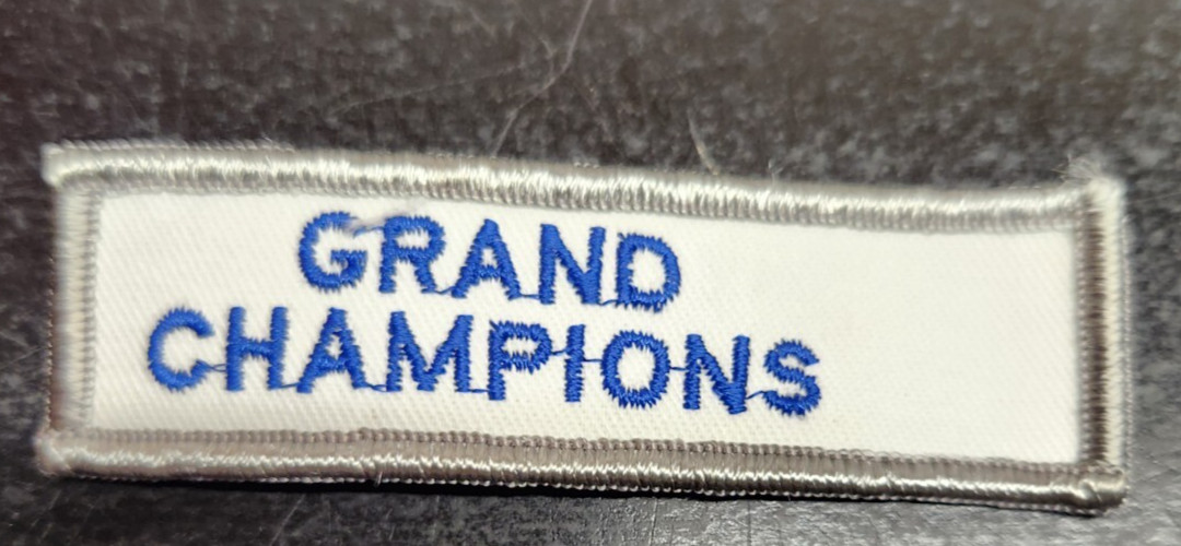 Vintage Grand Champions Sew-On Patch - 1 x 4 Inches Vintage Grand Champions Sew-On Patch - 1 x 4 Inches