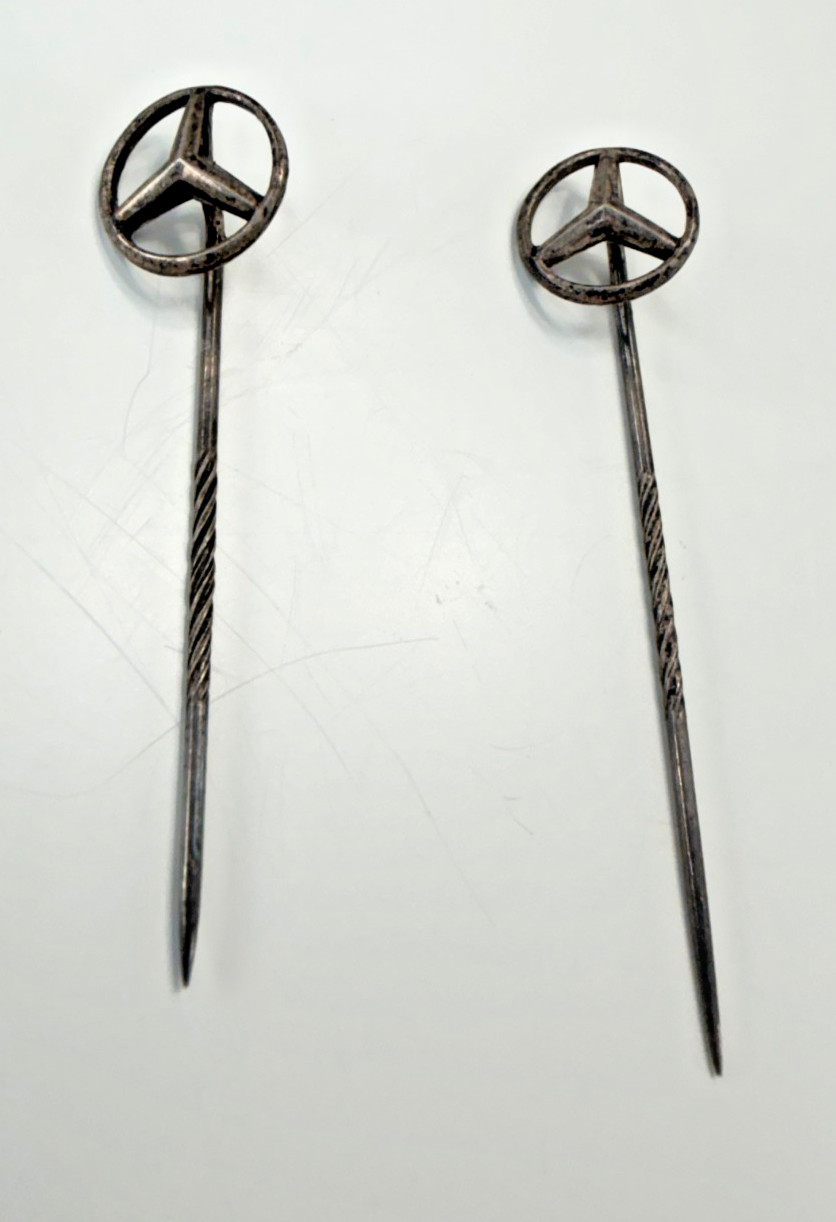 Vintage Daimler-Benz Stick Pins ~ 1930s-50s Lapel Hat Tie Pin WWII Era