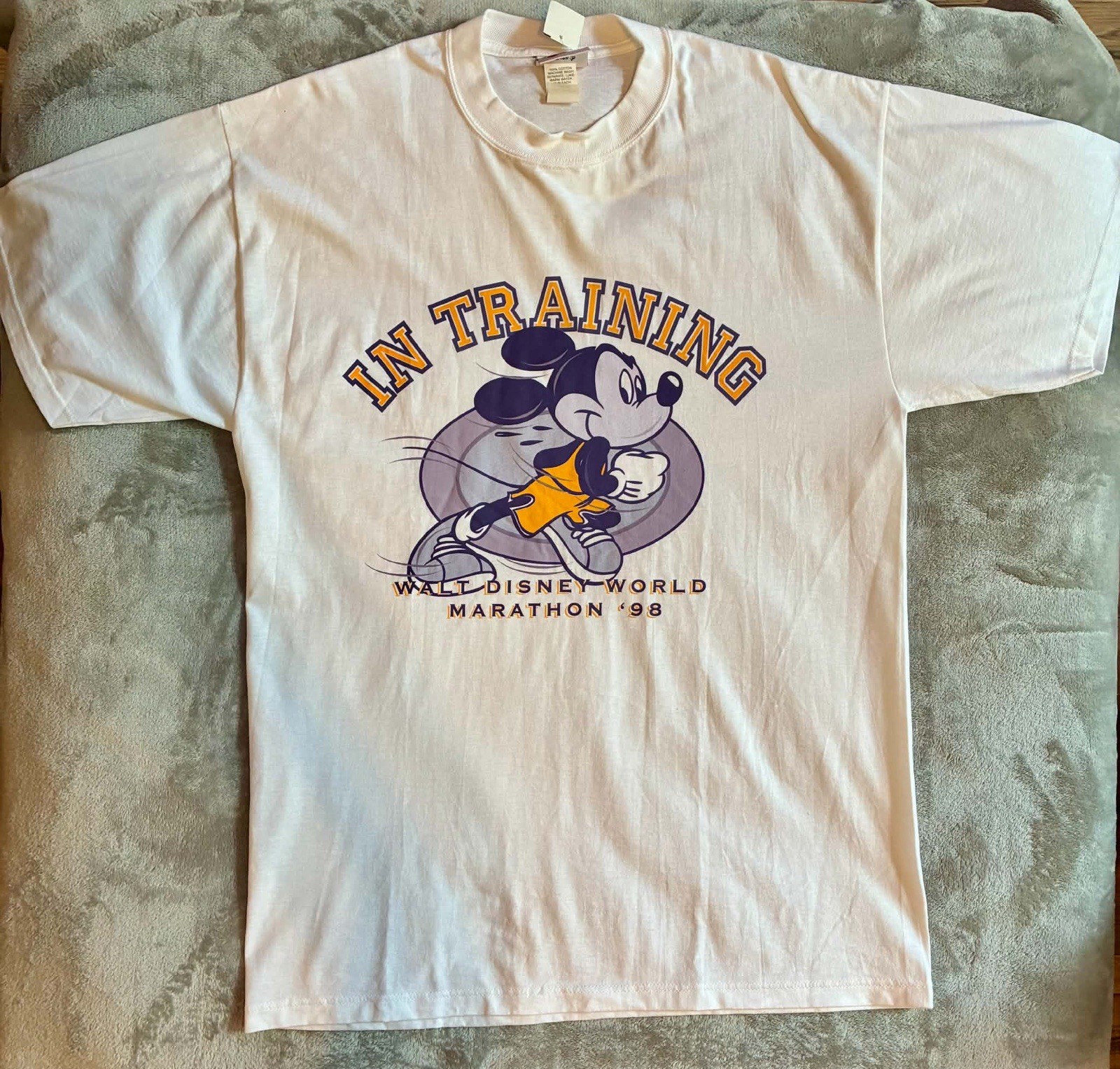 RARE VTG 1998 runDisney NEW WITH TAGS Walt Disney World Marathon Shirt - Women L