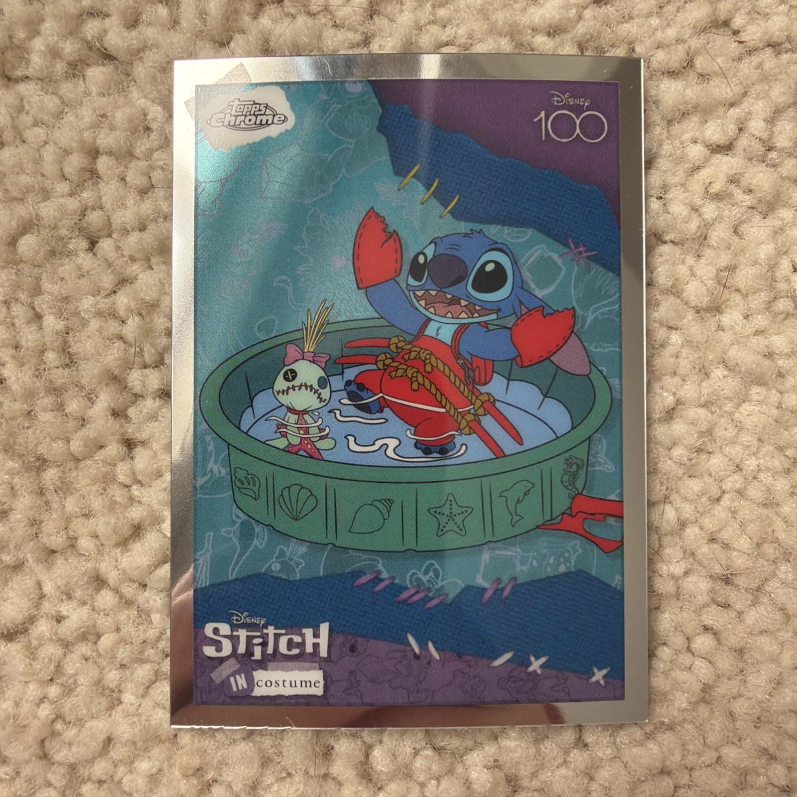 Topps Chrome 2023 Disney 100 #SC-8 Stitch In Costume - Under the Sea