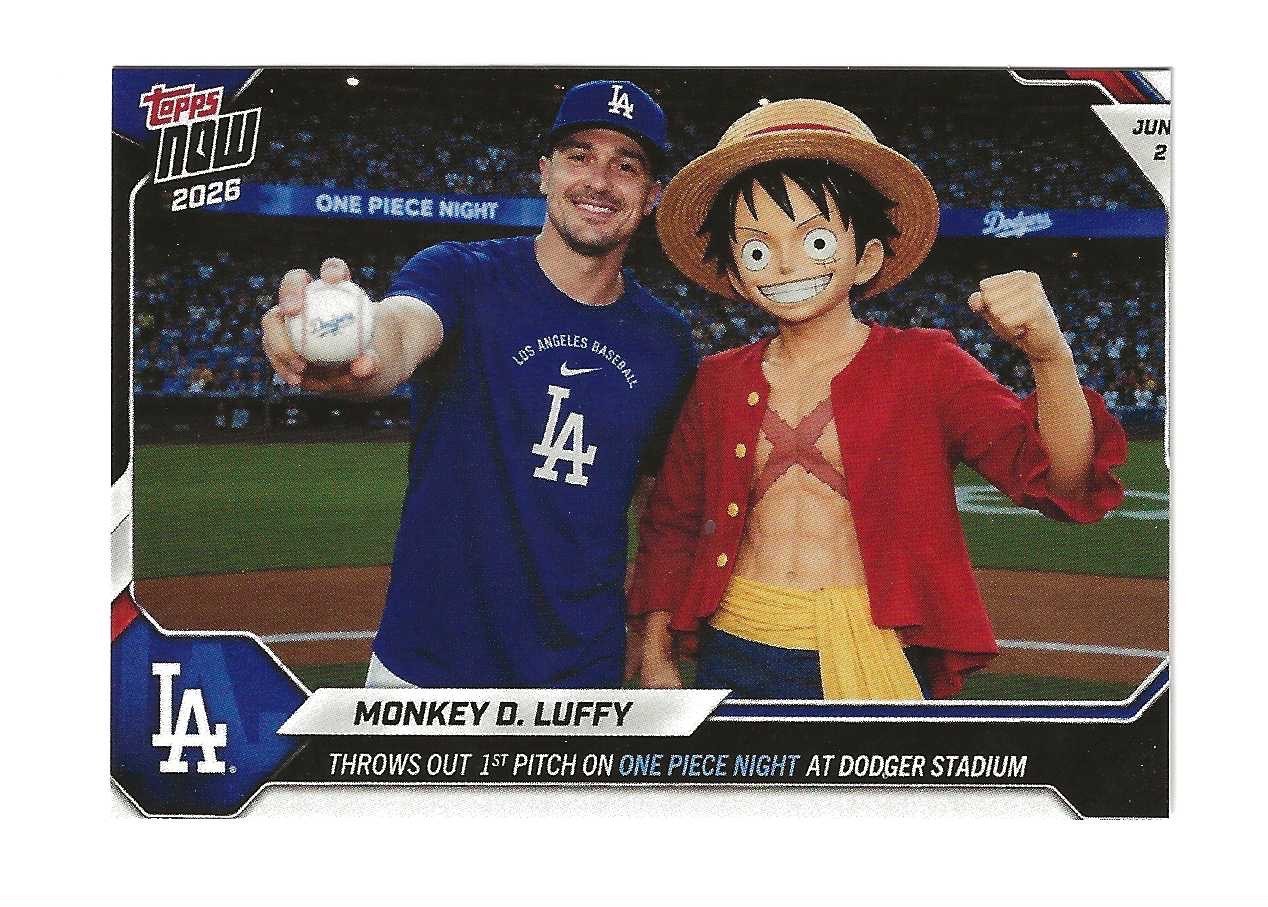 2026 ACEO Monkey D Luffy Kike Hernandez One Piece Dodgers First Pitch 2026 ACEO Monkey D Luffy Kike Hernandez One Piece Dodgers First Pitch