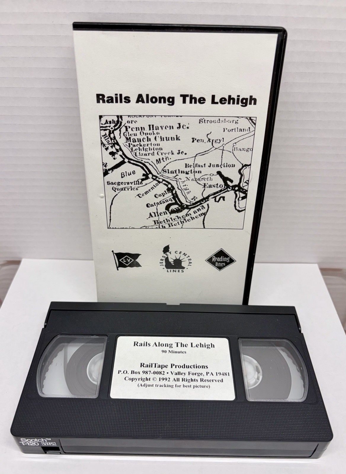 Rails Along The Lehigh - Rail Tape Productions 1992 VHS, 90 Mins