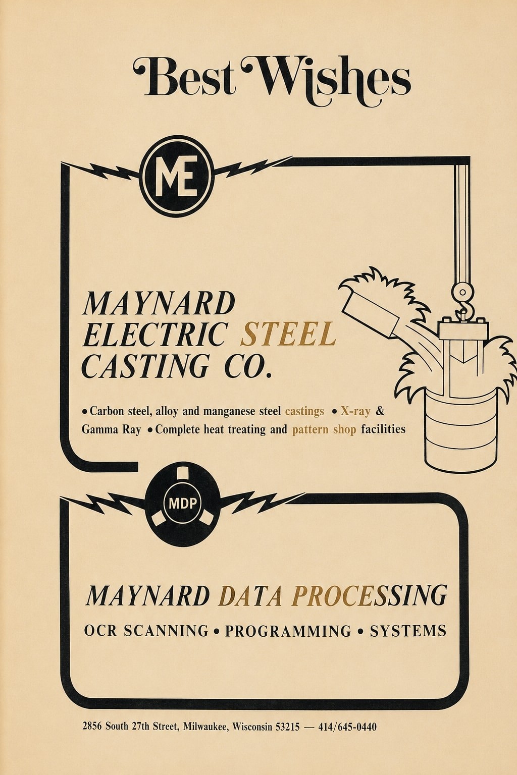 🟨 Vintage Maynard Steel Co. Poster 24x36” - Premium Matte 200gsm 🗞️
