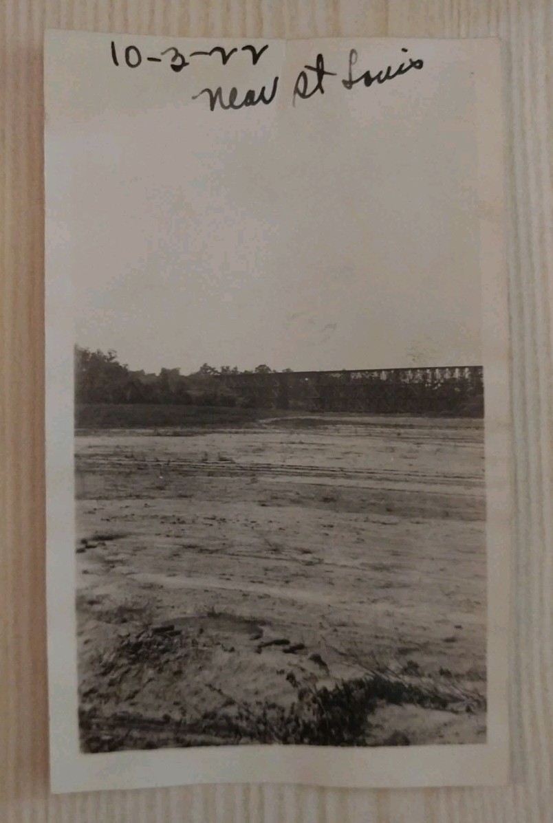 Antique 1922 St Louis Missouri RPPC Vintage Photo Mississippi MS River Train VTG Antique 1922 St Louis Missouri RPPC Vintage Photo Mississippi MS River Train VTG