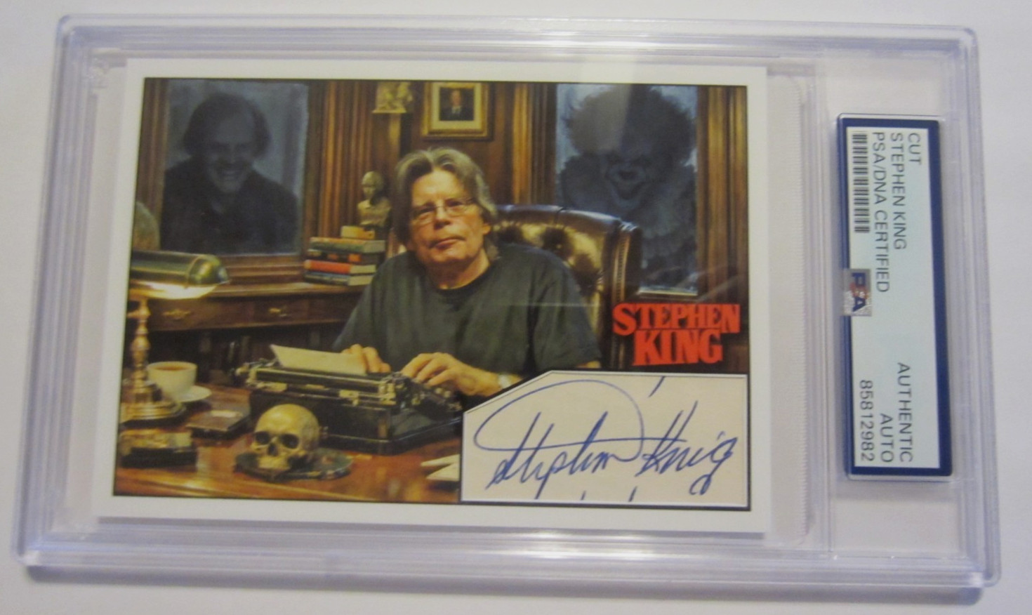 Stephen King author signed autographed PSA/DNA custom 3.5x5 Shining It Misery