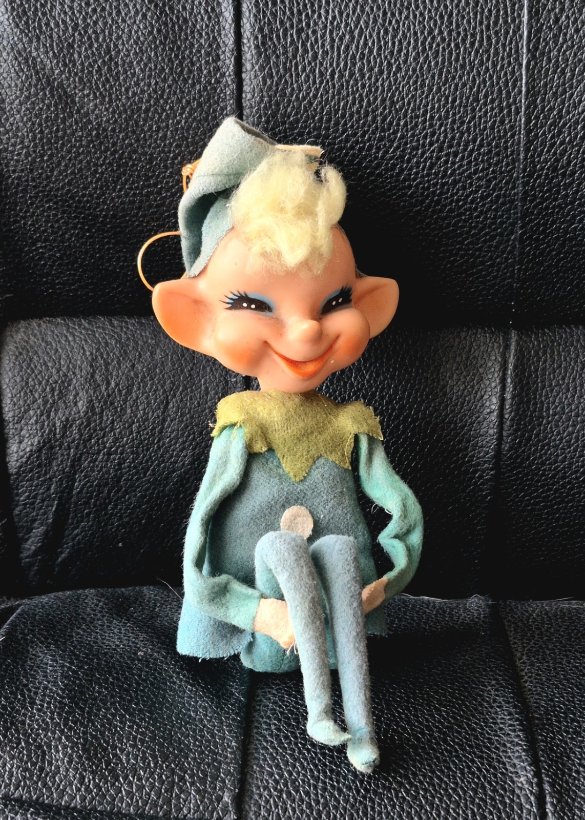 Vtg 50s/60s Christmas Knee Hugger Elf Japan 