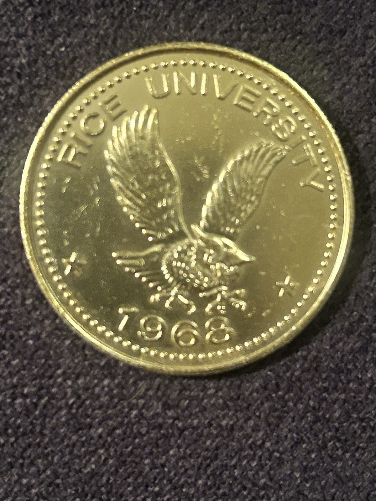 Rice University 1968 35th Anniversary Commemorative Coin Rare Vintage Rice University 1968 35th Anniversary Commemorative Coin Rare Vintage