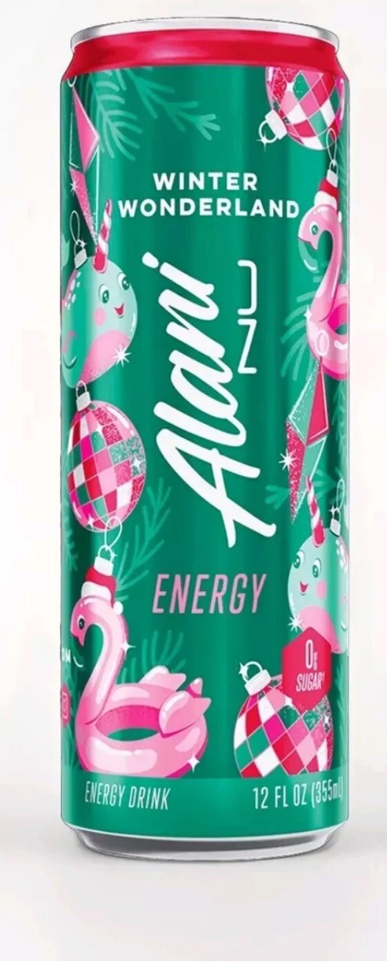 Rare Limited Edition Alani Nu Winter Wonderland Energy Drink