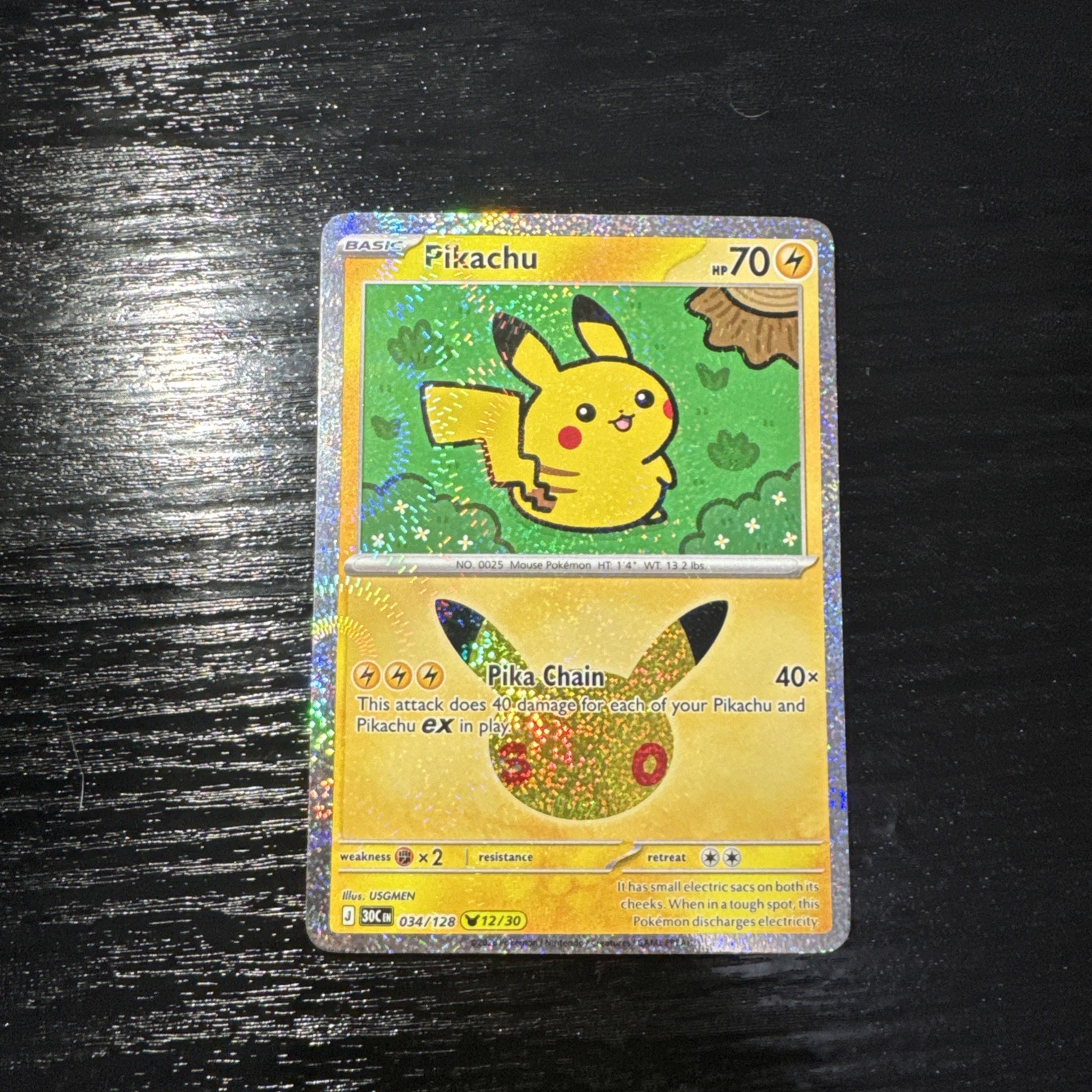 Pokémon TCG Pikachu 30th Anniversary Celebrations 034/128