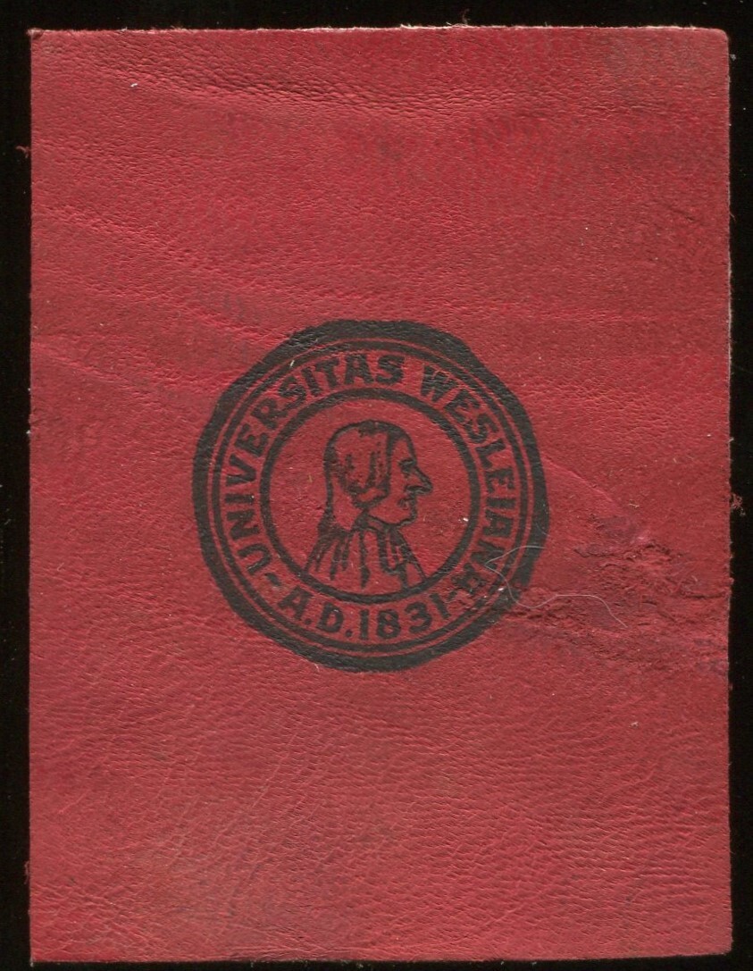 1912 L20 Leather College Seals - Wesleyan University 1912 L20 Leather College Seals - Wesleyan University