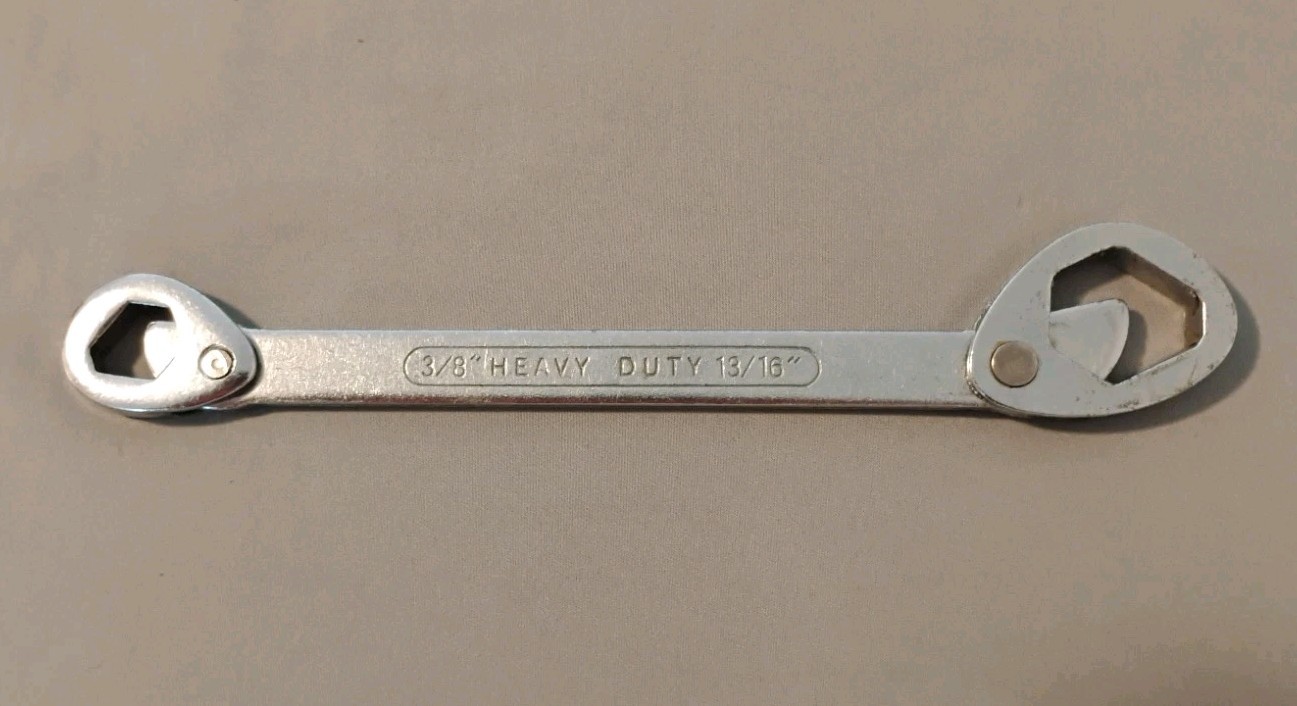 Vintage Multi Wrench Heavy Duty 3/8”-13/16” & 9-14mm 15-22mm 