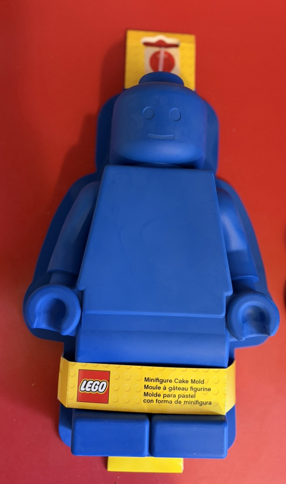 LEGO official Minifigure Blue Silicone Cake Mold #6153620 Baking Pan, 2016, 11\