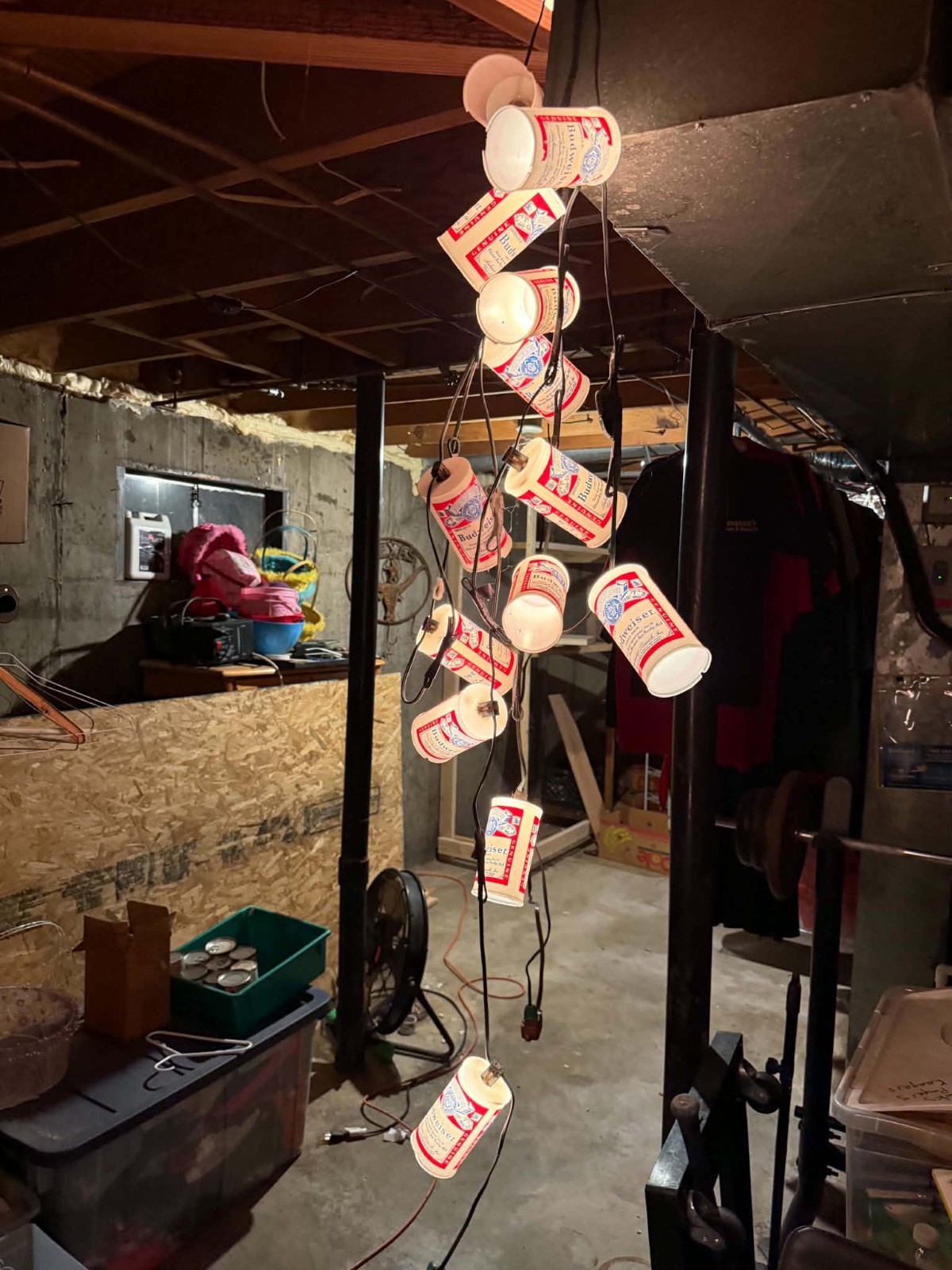 Vintage Budweiser Beer Can String Light Set Party Lights Vintage Budweiser Beer Can String Light Set Party Lights