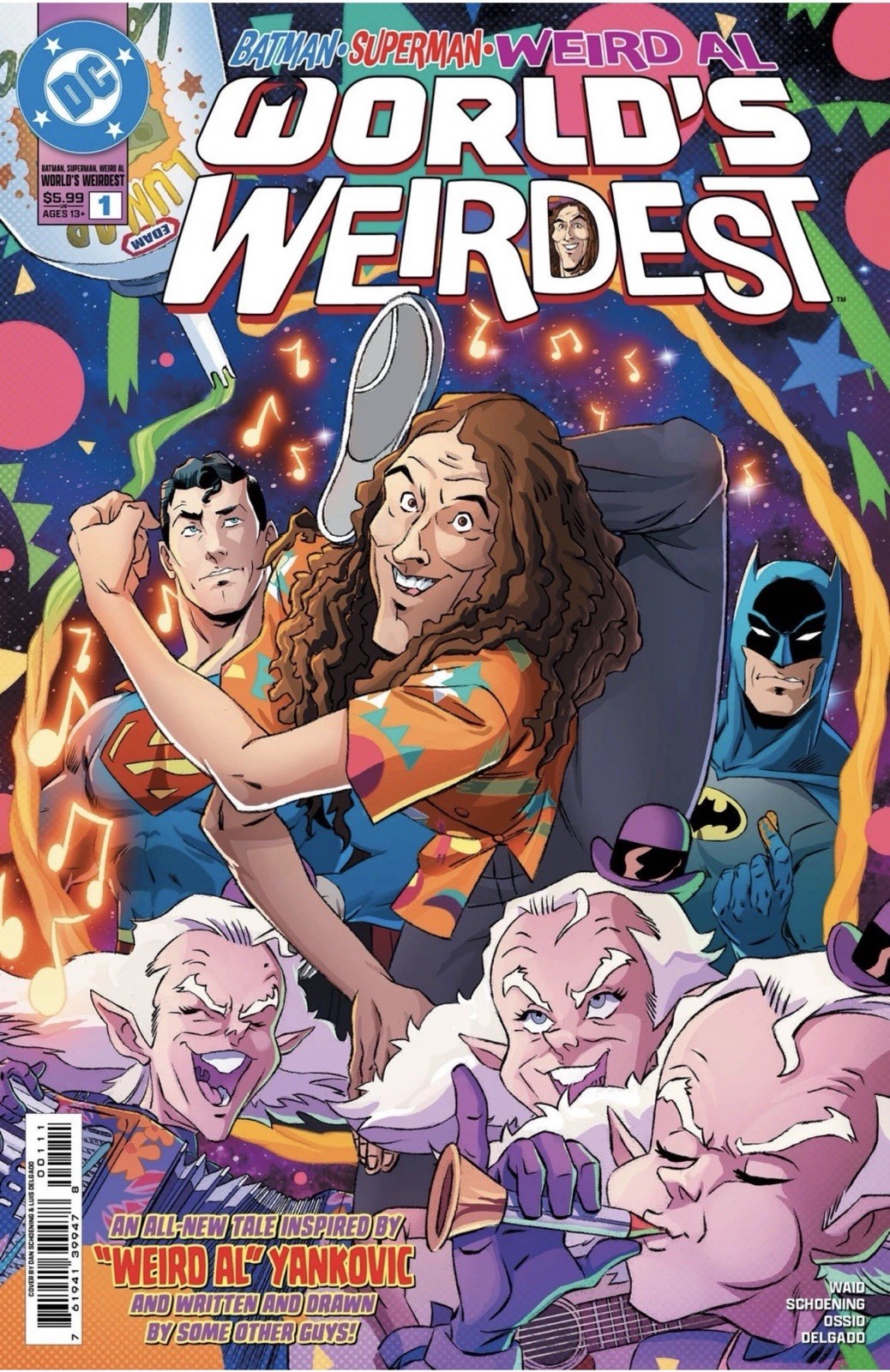 Batman Superman Weird Al Worlds Weirdest #1 (one Shot) Cover A Dan Schoening Batman Superman Weird Al Worlds Weirdest #1 (one Shot) Cover A Dan Schoening