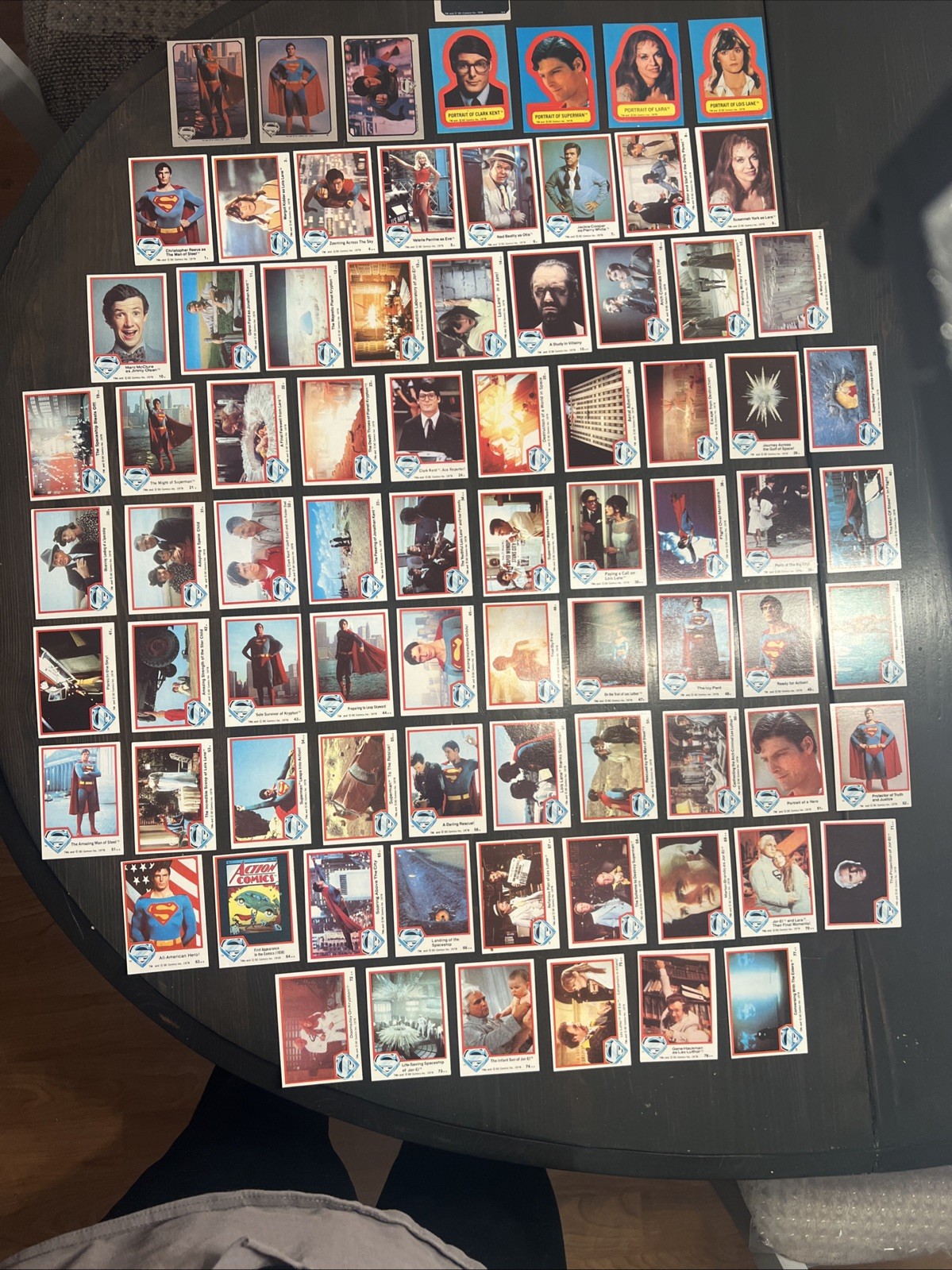 1978 Topps Superman DC Comics The Movie Series 1 Near Complete Set - Missing 5 1978 Topps Superman DC Comics The Movie Series 1 Near Complete Set - Missing 5