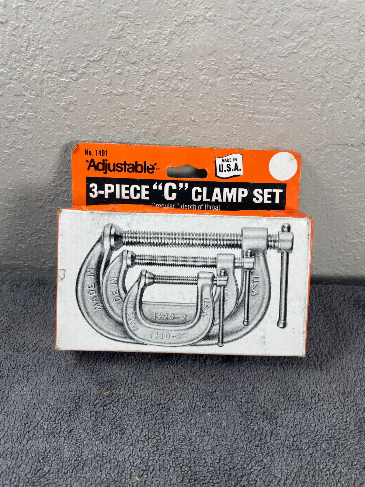 Vintage Adjustable Clamp Company 3 Pieces C Clamp Set 1410 1420 1430 USA Made Vintage Adjustable Clamp Company 3 Pieces C Clamp Set 1410 1420 1430 USA Made