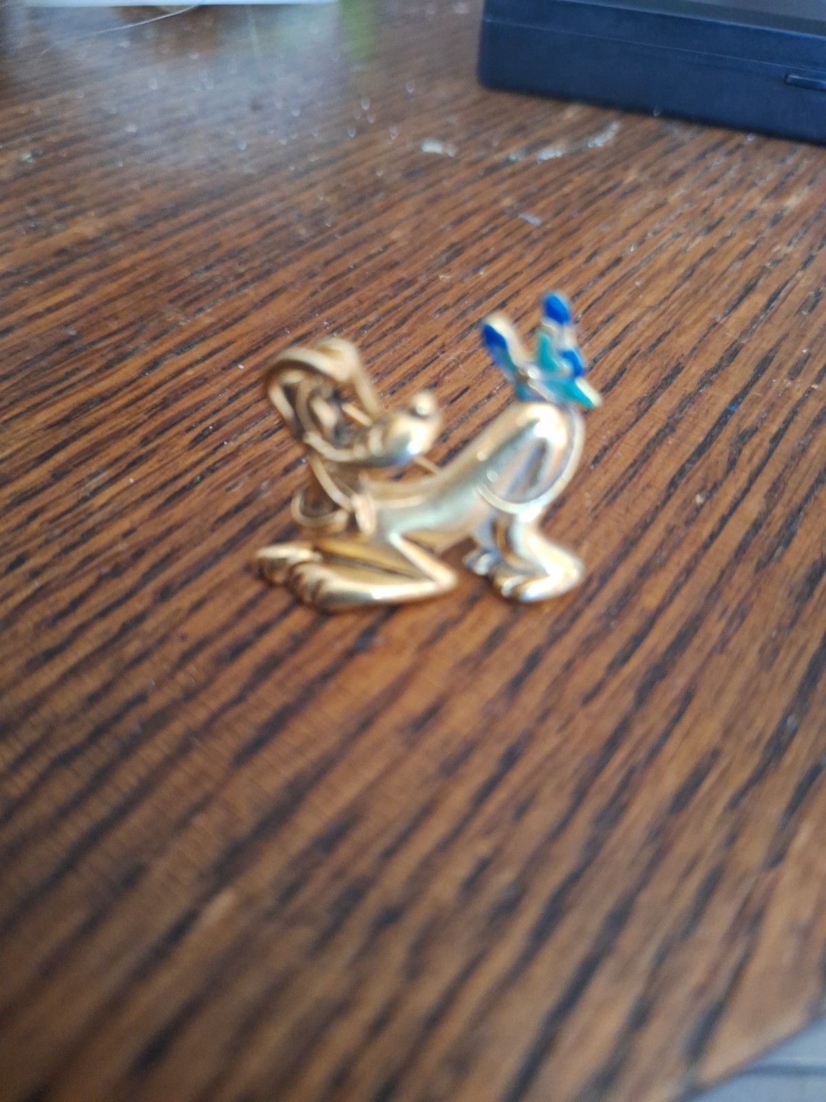 Vintage Napier Disney Pluto Gold Tone Pin