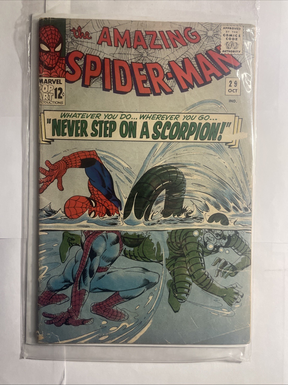 The Amazing Spider-Man #29 (1965) - 2nd Scorpion Appearance - Stan Lee Steve The Amazing Spider-Man #29 (1965) - 2nd Scorpion Appearance - Stan Lee Steve