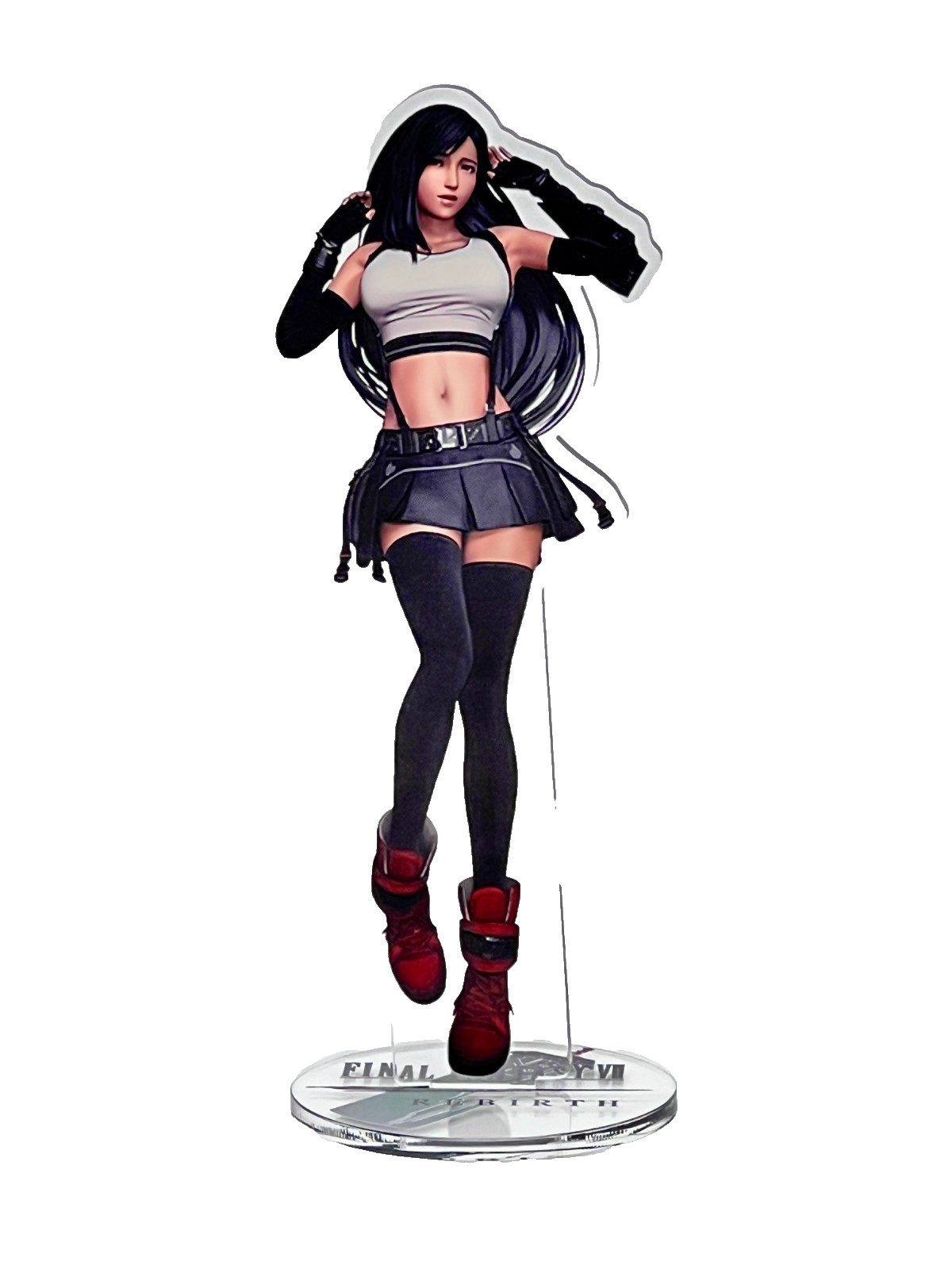 SE FF VII Tifa Lockhart Acrylic Desk Display Stand Figure