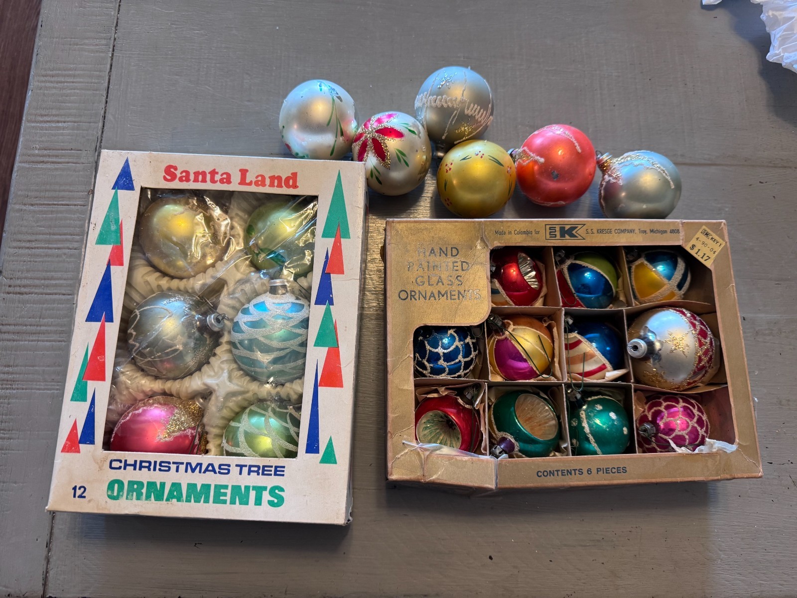 Vintage glass Christmas Ornaments lot of 24 Vintage glass Christmas Ornaments lot of 24