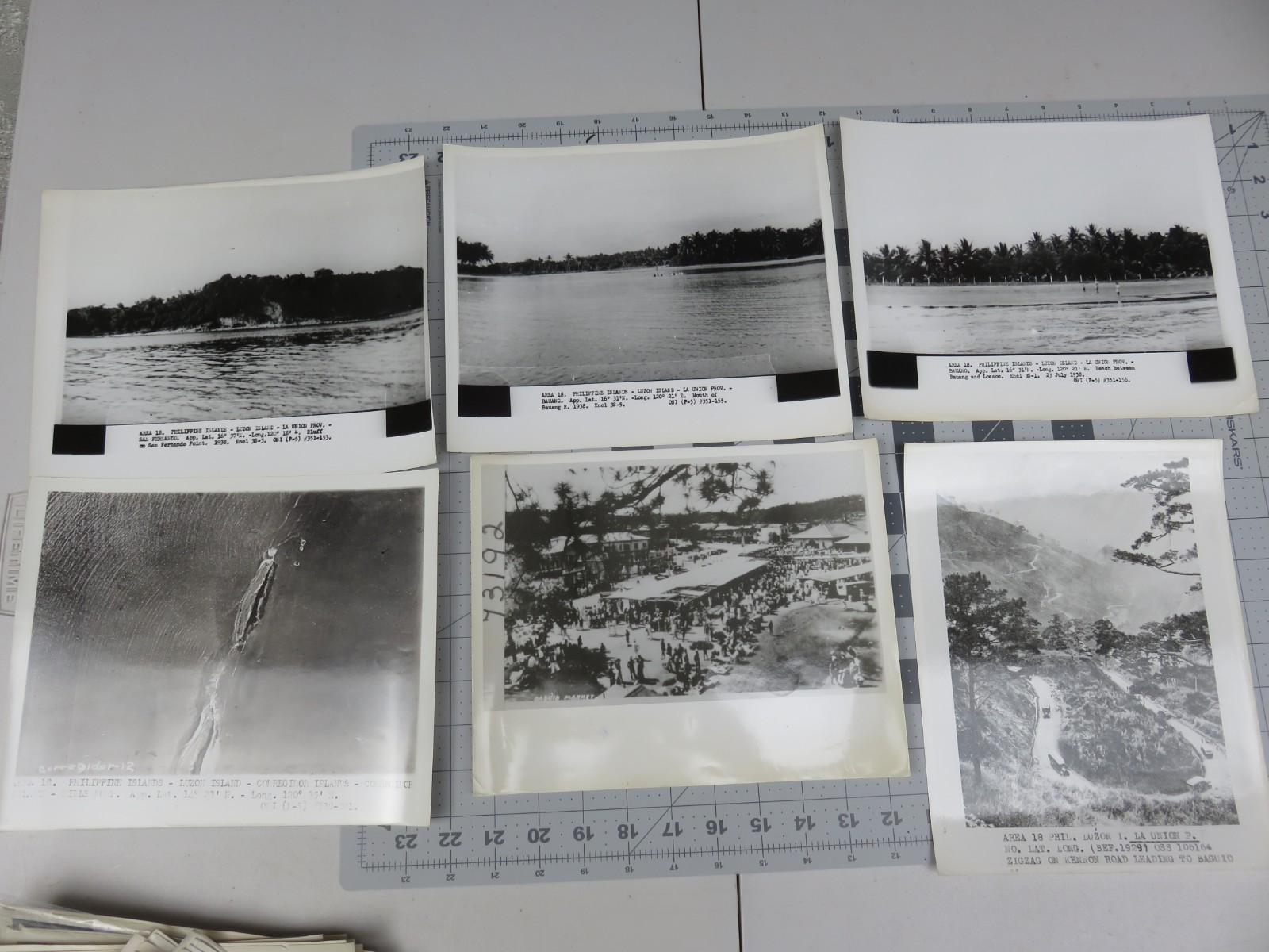 WW2 Philippines Photograph Luzon Island OSS AGS Baguio Road Lot of 6 Photos
