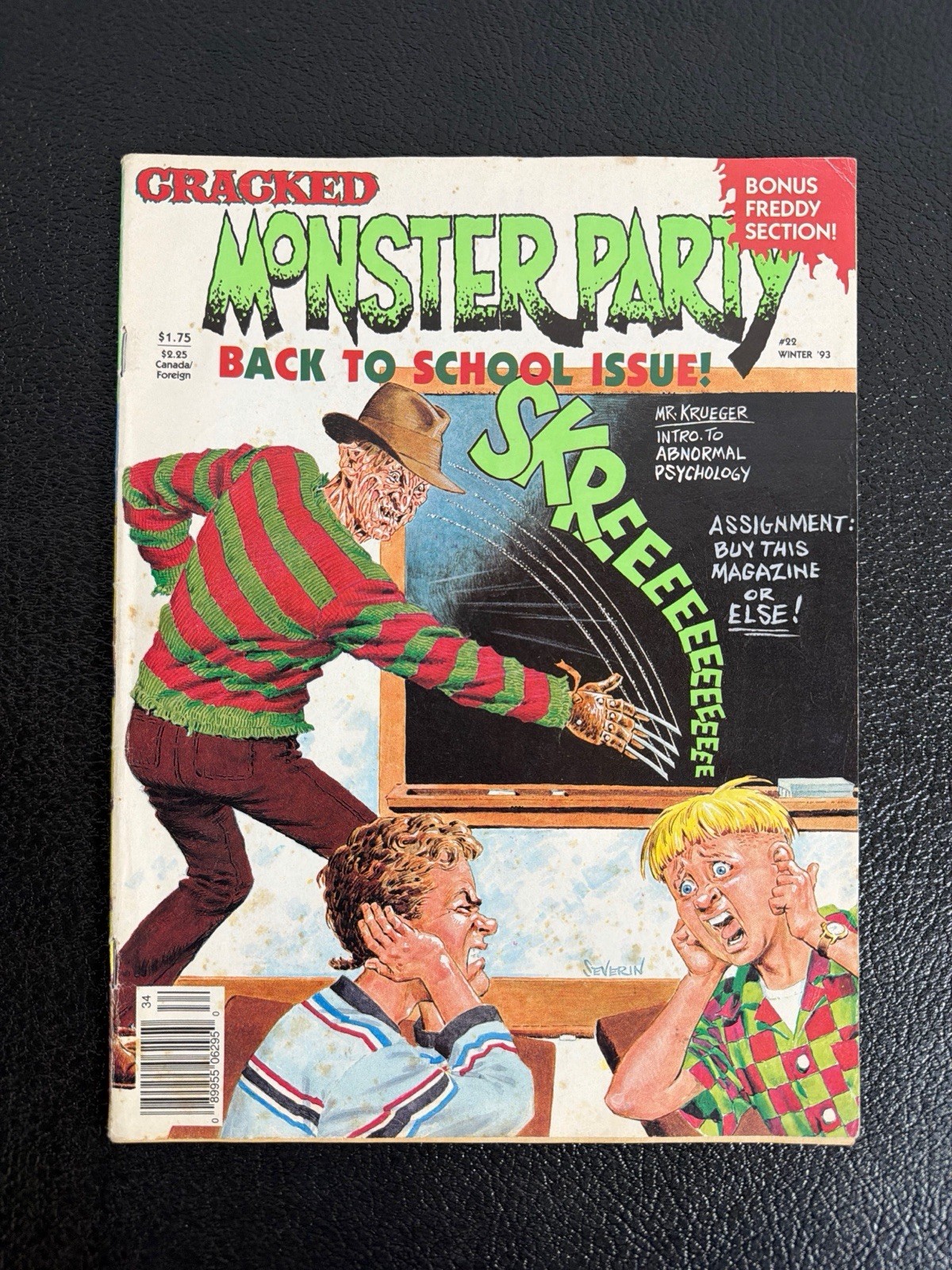 Vintage Cracked Monster Party #22 1993 Freddy Krueger Nightmare on Elm Street