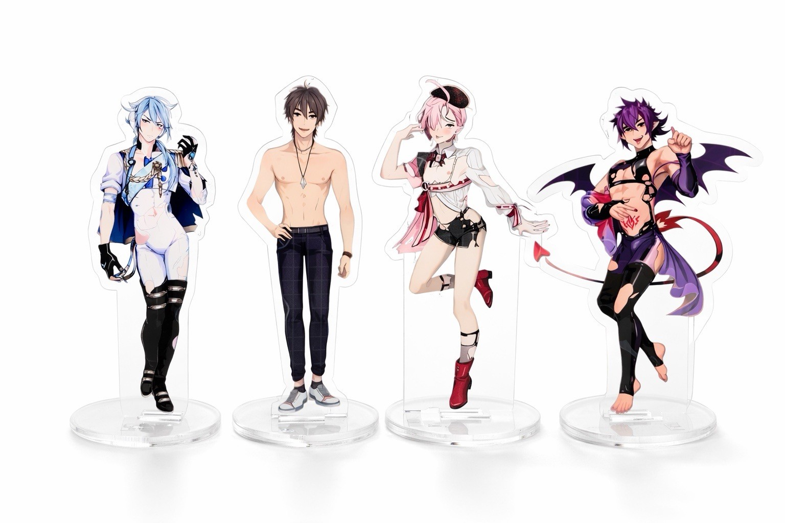Nu Carnival Acrylic Standees Set Of 4 Anime Characters