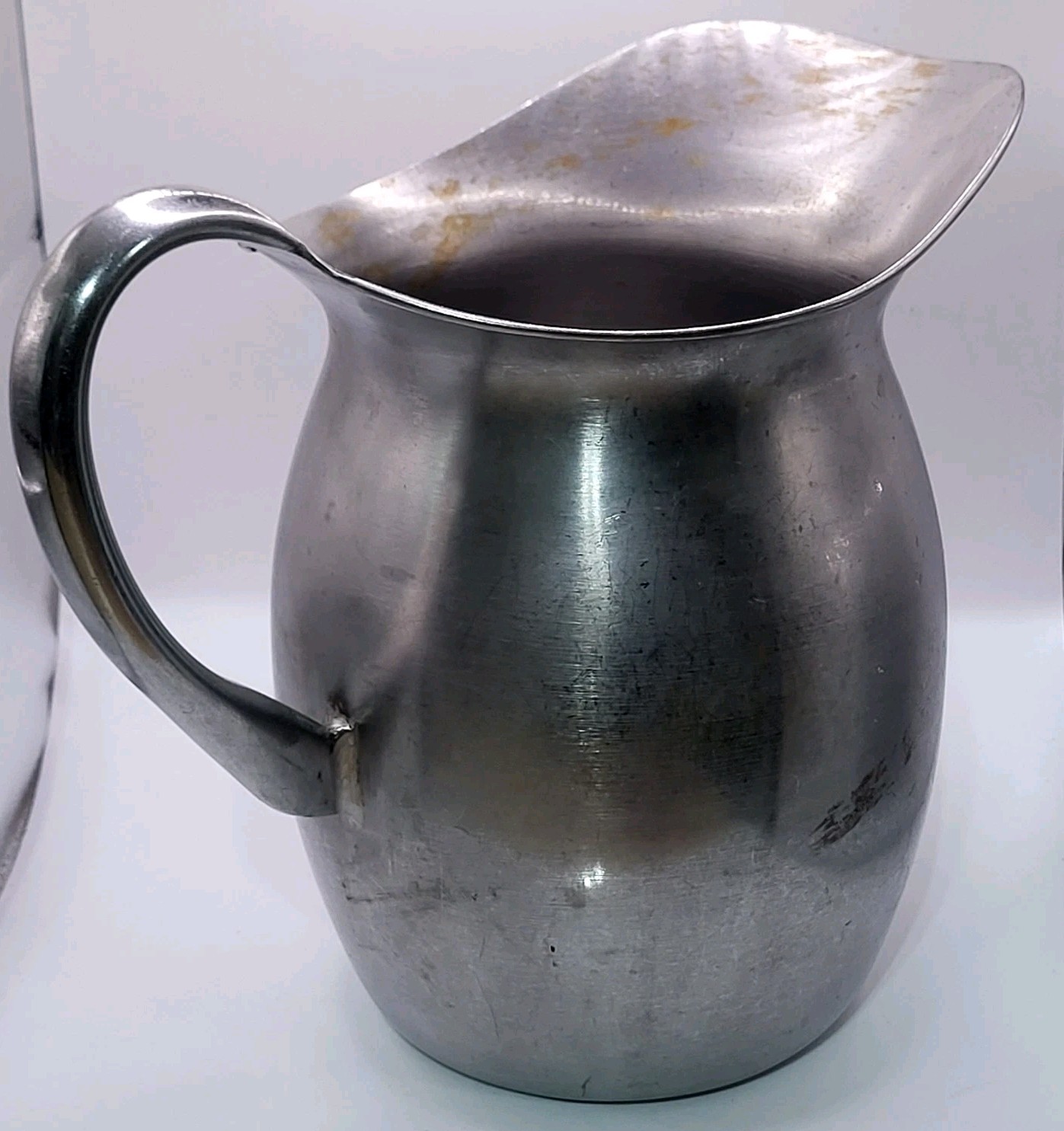 Vintage Vollrath Stainless Steel Pitcher US Military Medical Caduceus