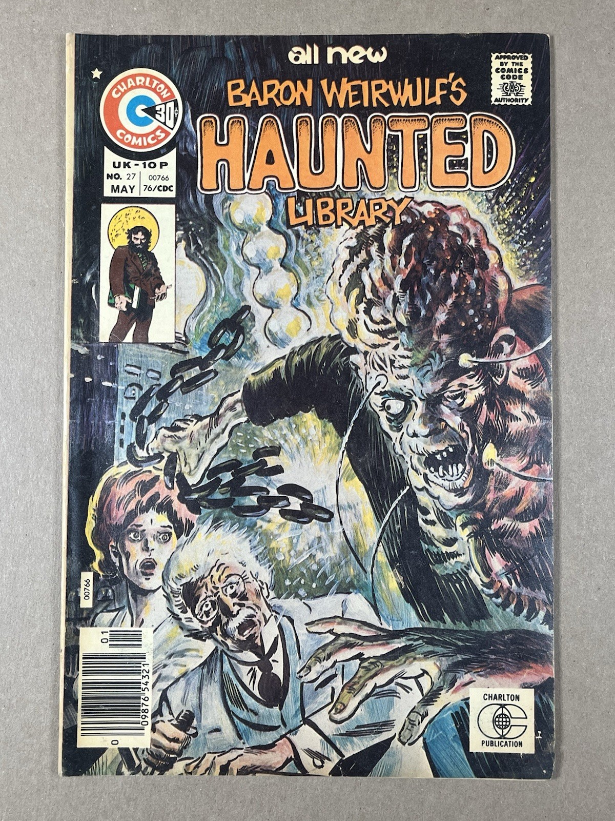 BARON WEIRWULF'S HAUNTED LIBRARY #27 - 1976 - TOM SUTTON - CHARLTON - GD/VG 3.0