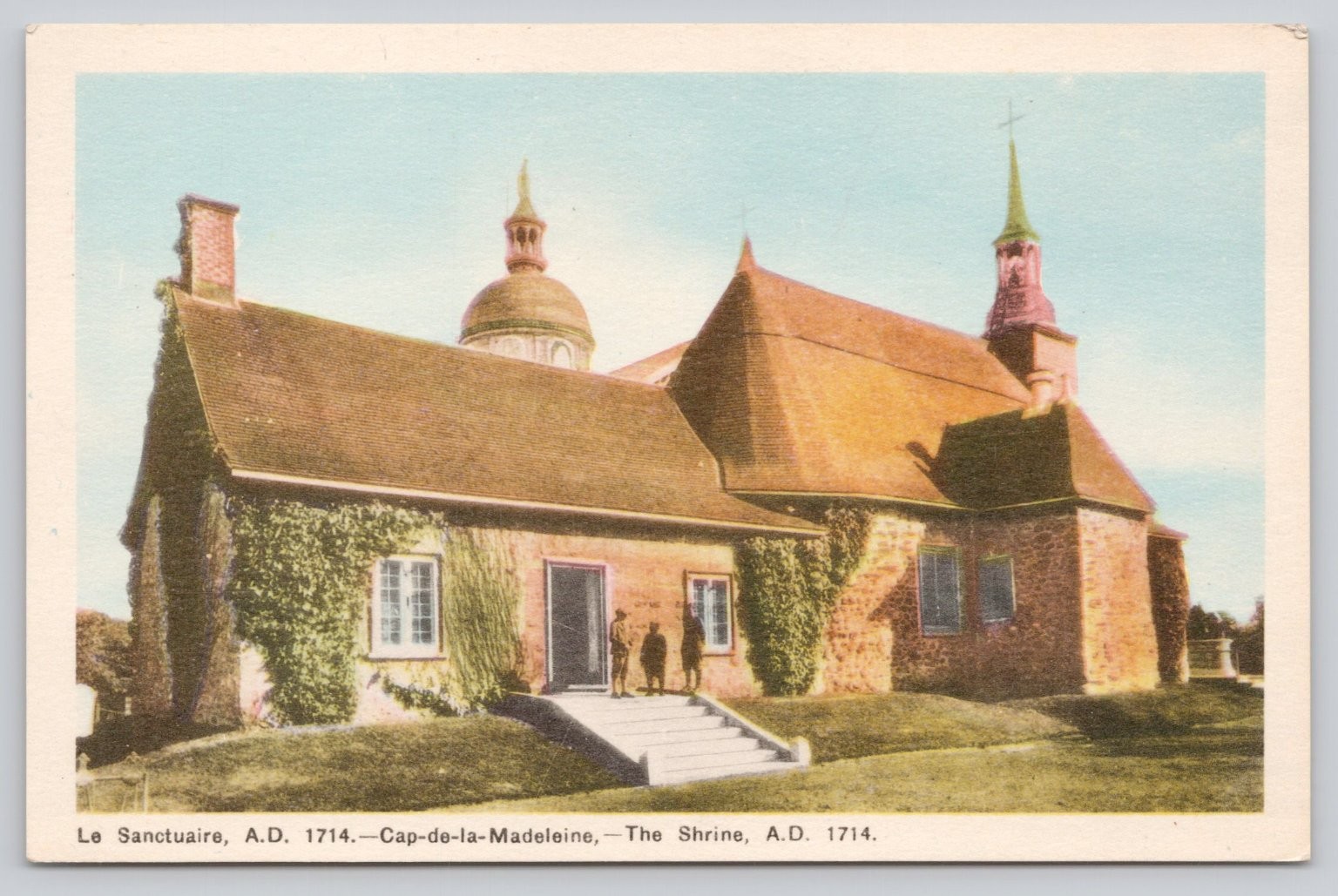 Cap-de-la-Madeleine Quebec The Shrine A.D. 1714 Postcard Vintage Canada Cap-de-la-Madeleine Quebec The Shrine A.D. 1714 Postcard Vintage Canada
