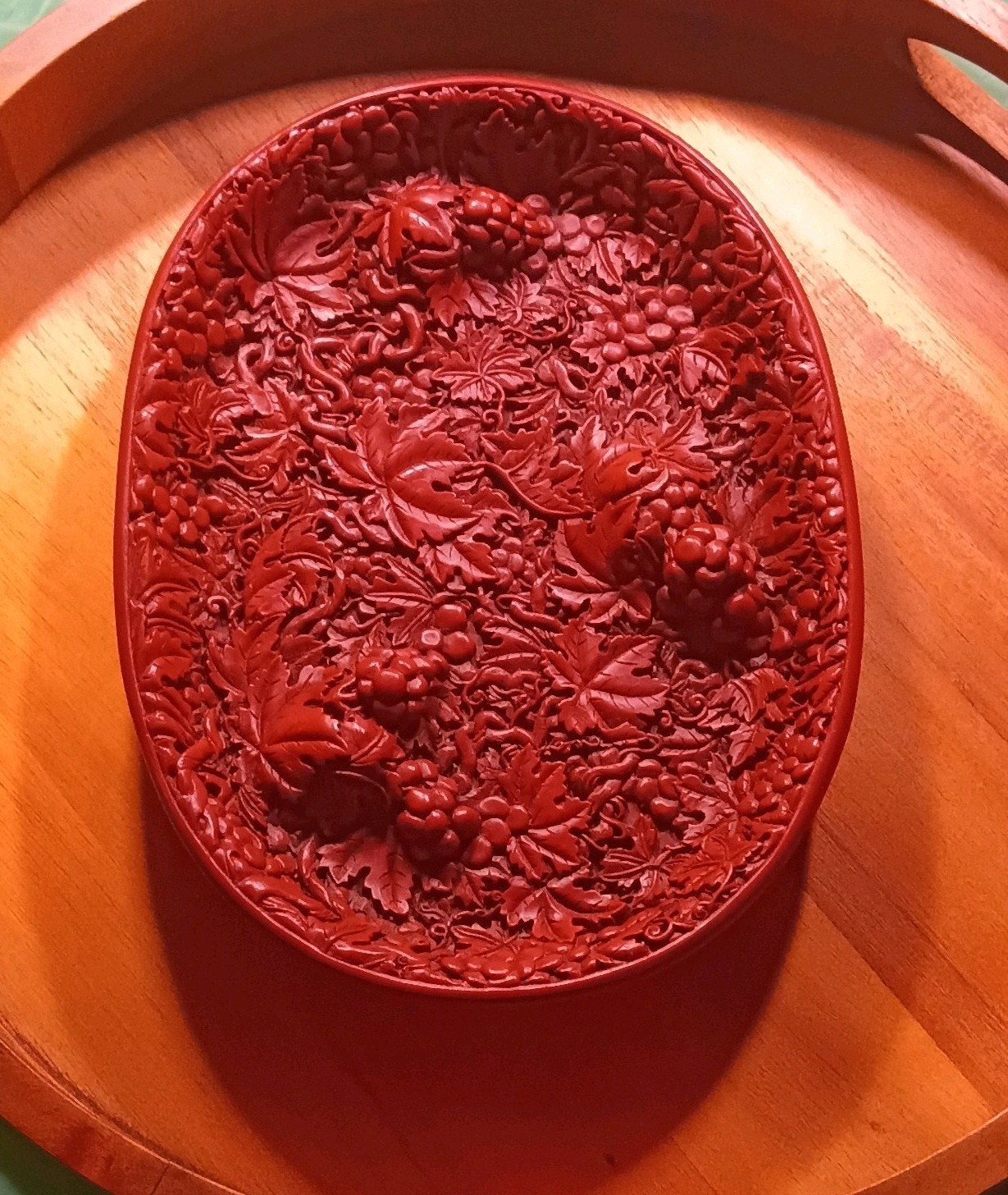 CinnabarLacquer Dish Officially Authorized National Palace Museum CinnabarLacquer Dish Officially Authorized National Palace Museum
