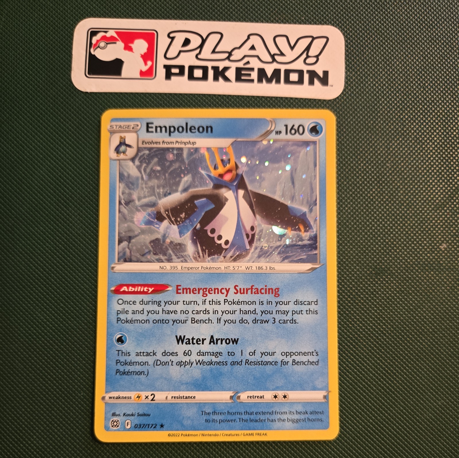 Empoleon Cosmos Holo Rare SWSH09: Brilliant Stars 037/172 NM