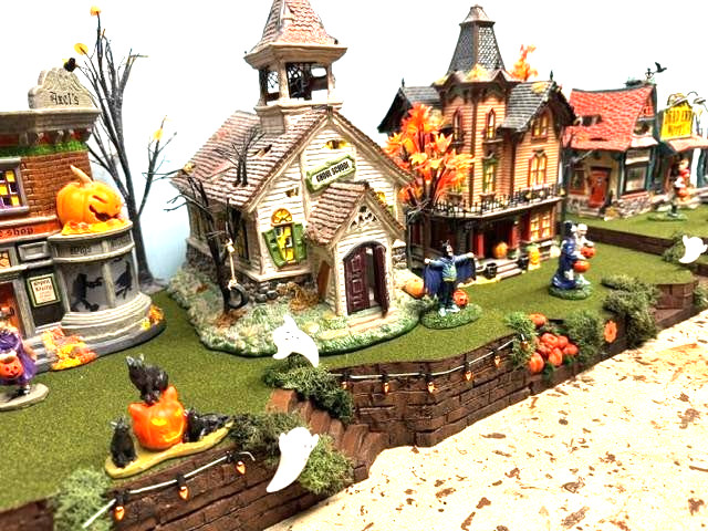 Halloween Village Display Base 47x12 for Dept 56 Lemax 4 Pcs– Hauntsberg Hollow