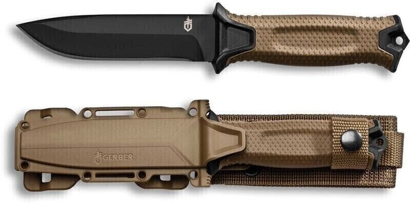Gerber Gear Strongarm - Fixed Blade Tactical Knife for Survival Gear Plain Edge