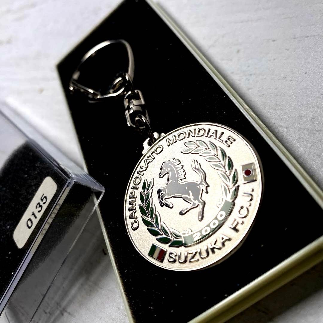 Ferrari Club Schumacher 2000 F1 Champion Memorial Keychain No.0135 Rare Ferrari Club Schumacher 2000 F1 Champion Memorial Keychain No.0135 Rare