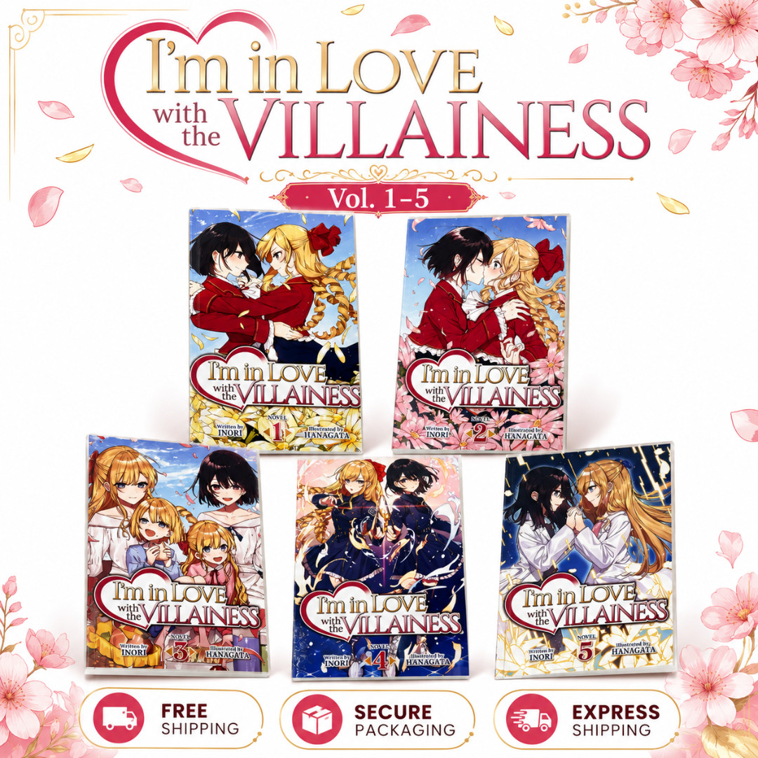 I'm in Love with the Villainess Vol 1-5 + Commoner Vol 1-3 English Light Novel