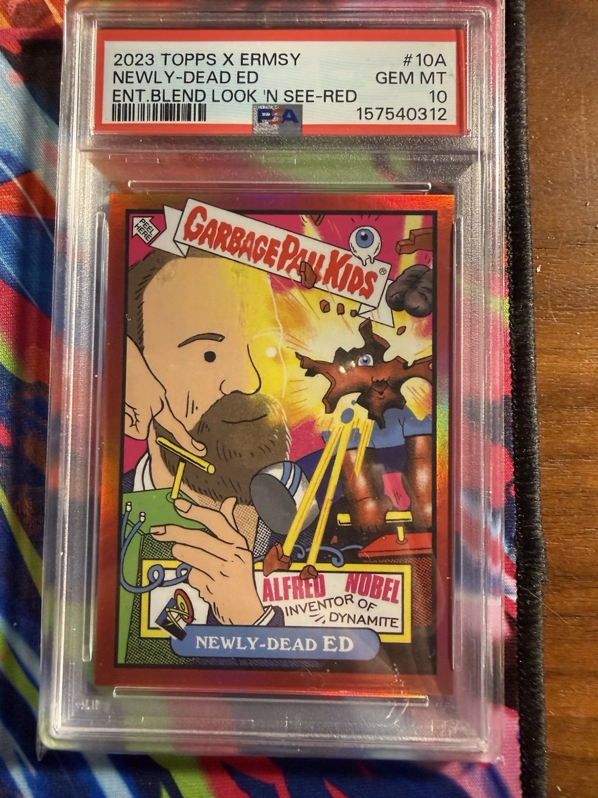 2023 Topps X Ermsy GPK Newly-Dead-Ed Look N See /10 RED PSA 10 Pop 2 2023 Topps X Ermsy GPK Newly-Dead-Ed Look N See /10 RED PSA 10 Pop 2