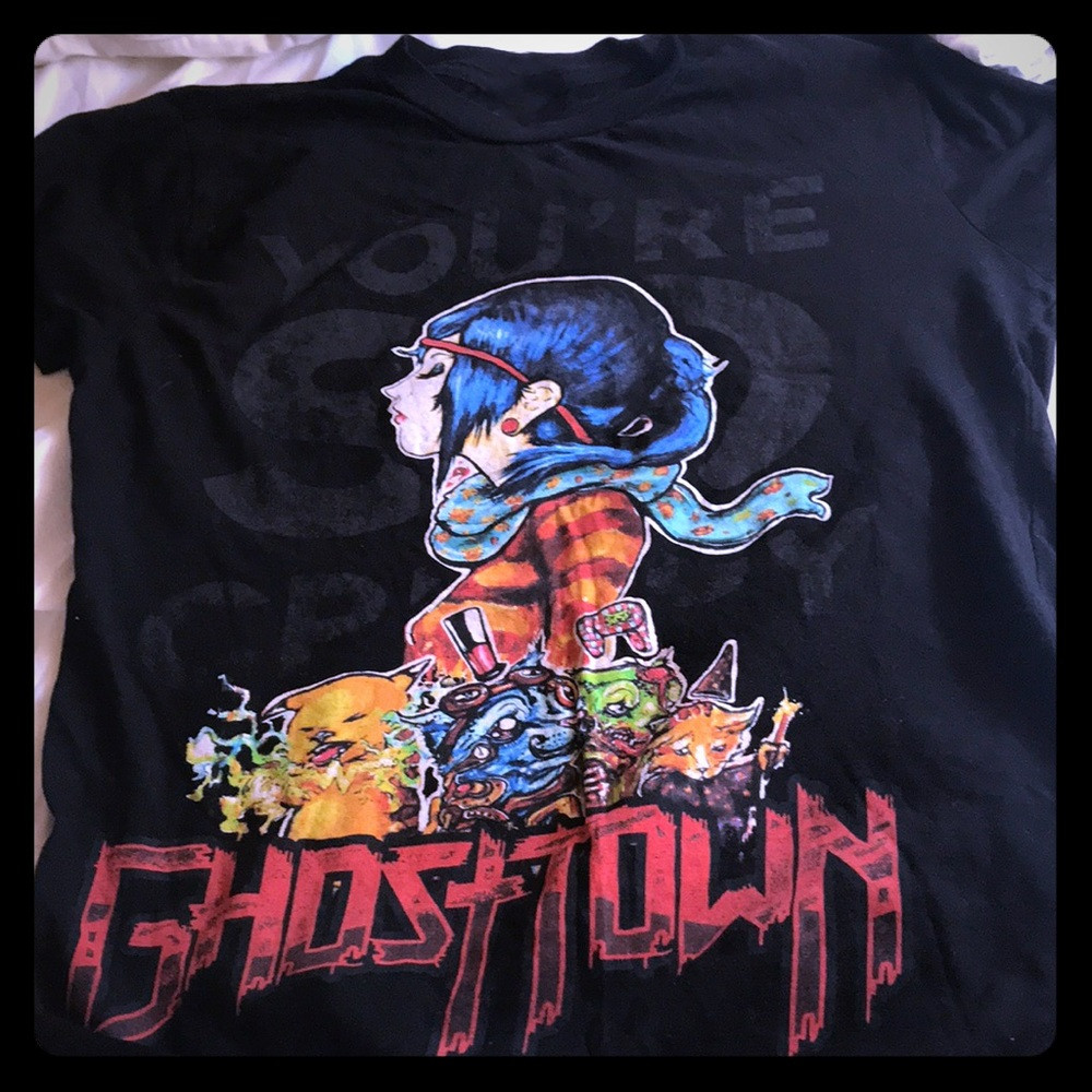 Vintage Ghost Town Band Music Singer Gift Fan Black All Size T- Shirt BS508