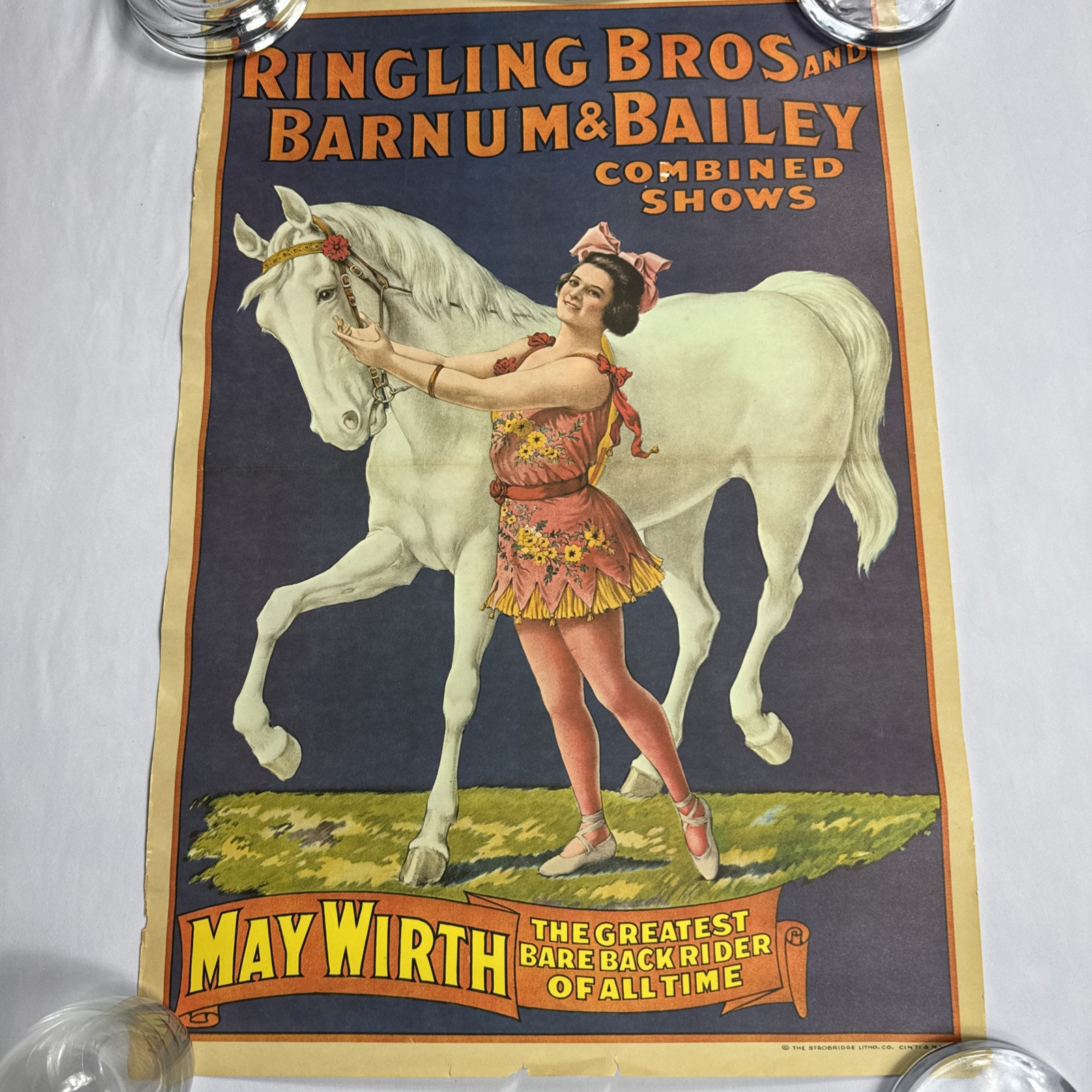 Ringling Bros and Barnum & Bailey Circus Poster - May Wirth 24x17 Inches Ringling Bros and Barnum & Bailey Circus Poster - May Wirth 24x17 Inches