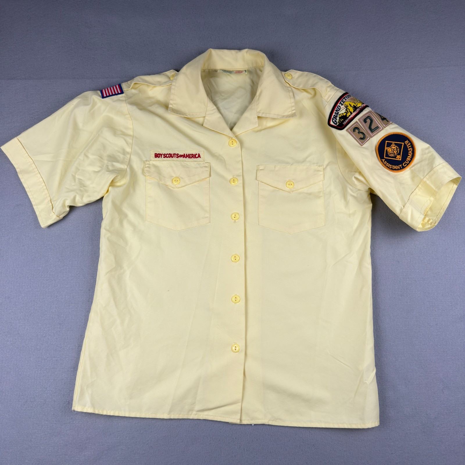 Vintage Boy Scouts Uniform Shirt Womens M Cub Scouts Den Mother Blouse BSA Vintage Boy Scouts Uniform Shirt Womens M Cub Scouts Den Mother Blouse BSA
