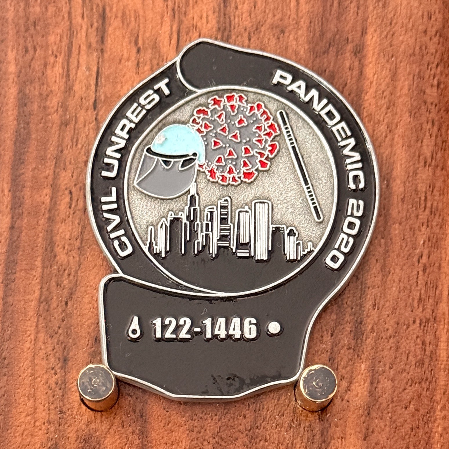 Chicago Police 2020 Civil Unrest Pandemic Double Sided Challenge Coin  W#31