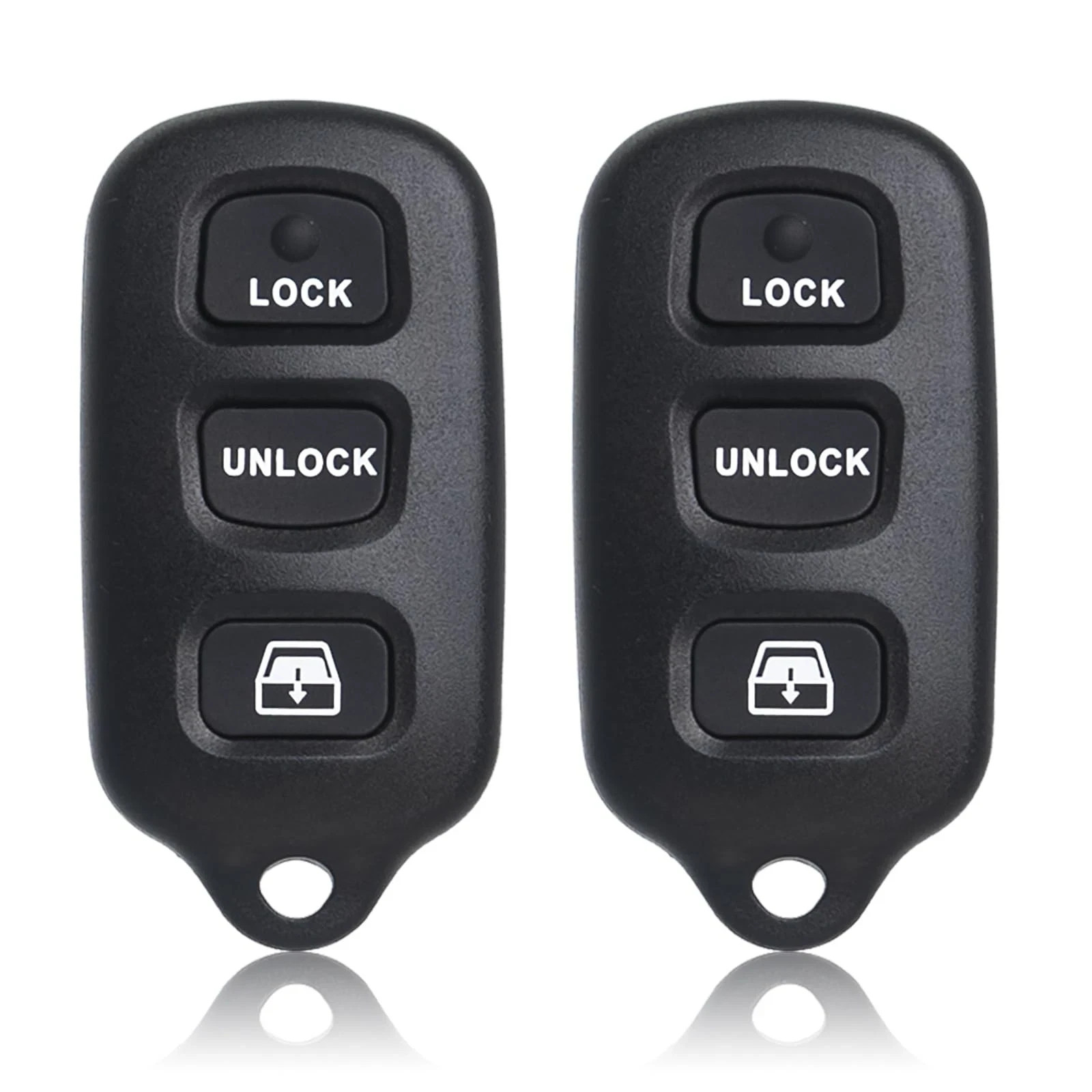 MechanMagic 2PCS Key Fob Remote Replacement Fits for Toyota 4Runner Black 